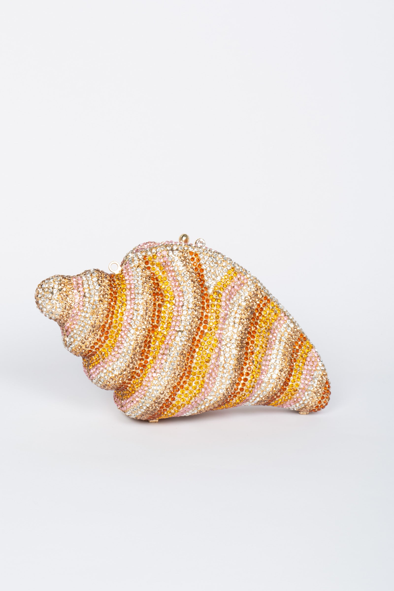 clutch conchiglia strass all over BSHELL PINK MIRIAM STELLA 