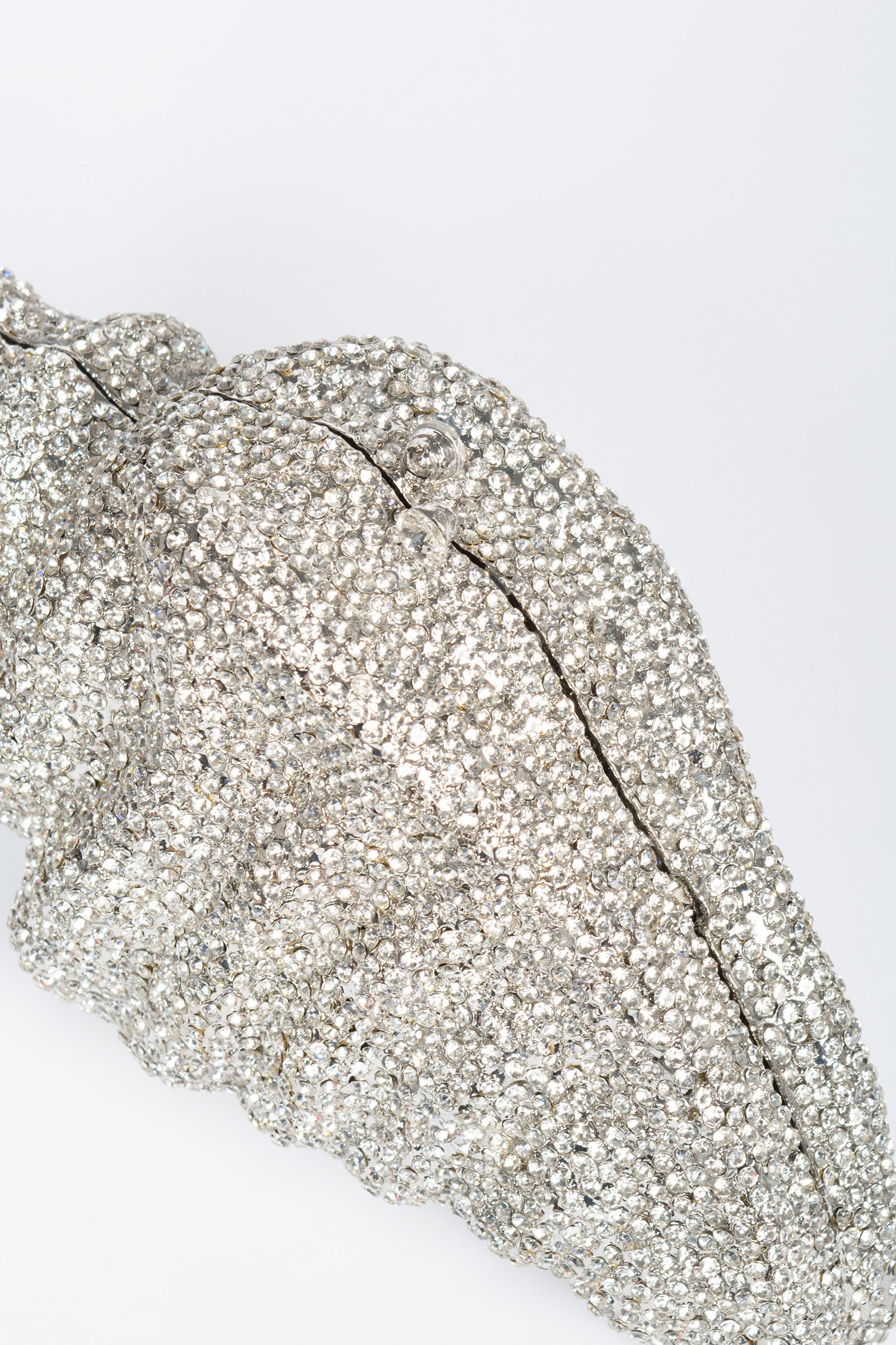 clutch conchiglia strass all over BSHELL SILVER MIRIAM STELLA 