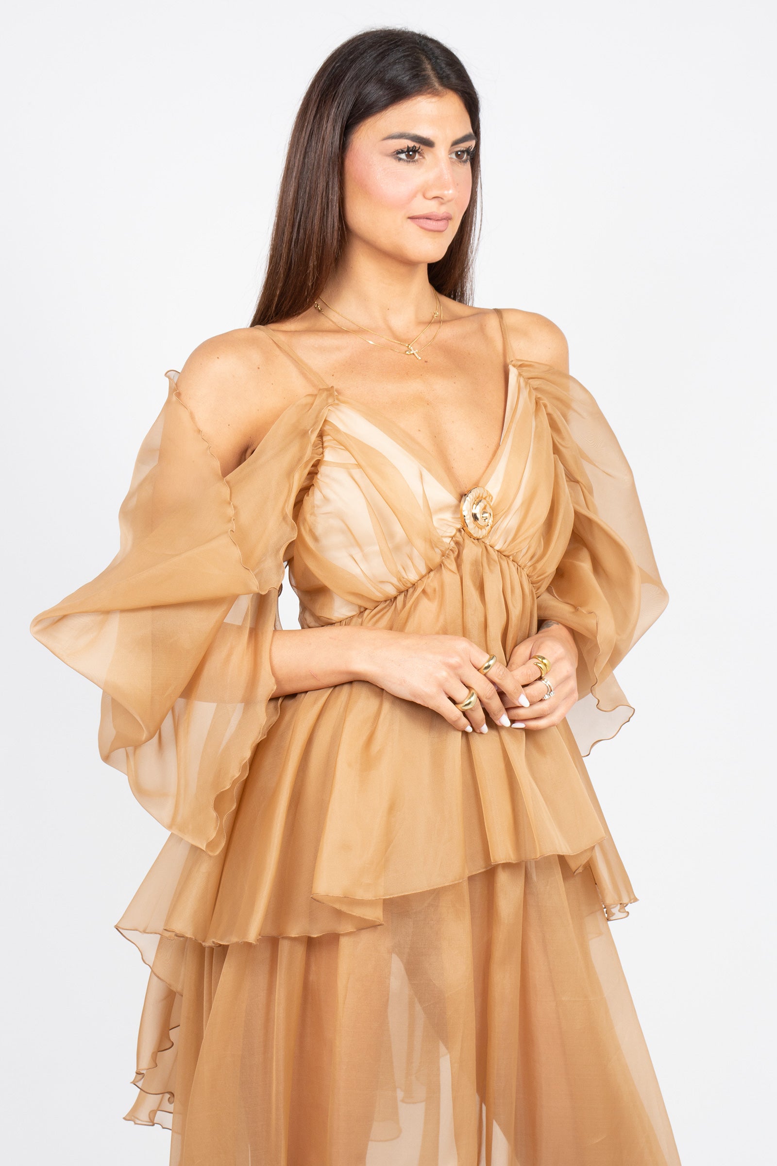 top in organza MS2606 MOCHAMOUSSE MIRIAM STELLA 