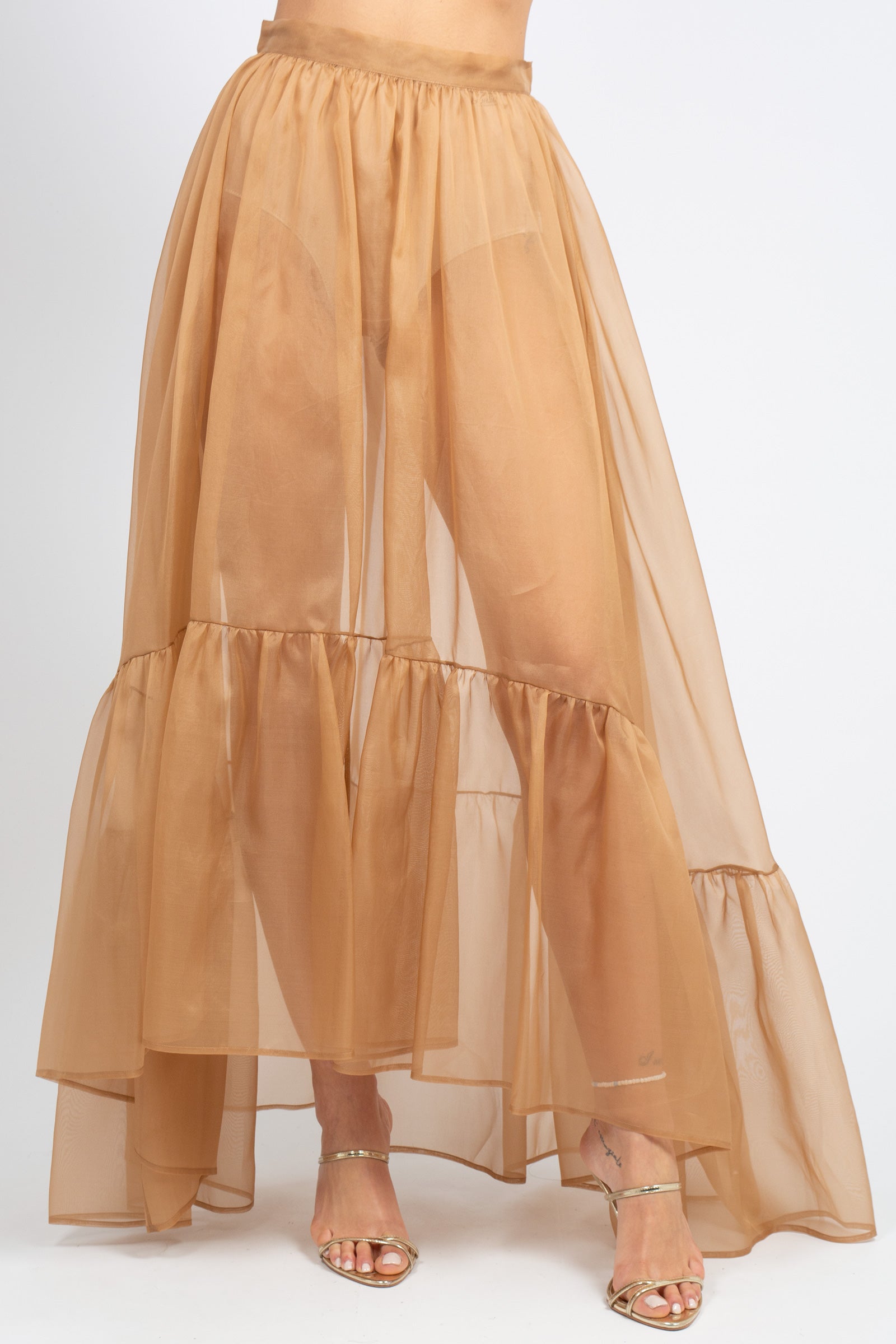 gonna lunga in organza MS2607 MOCHAMOUSSE MIRIAM STELLA 