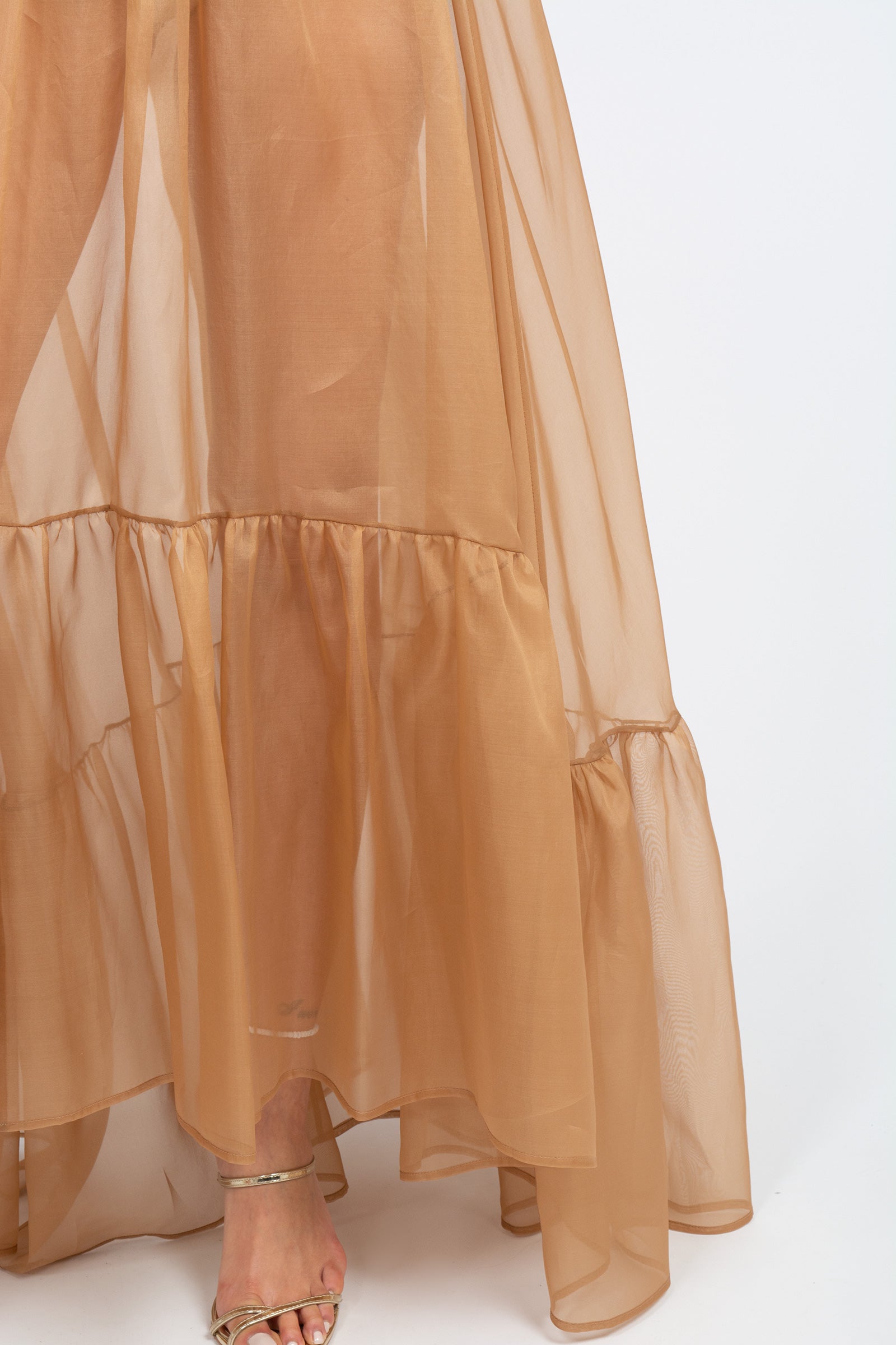 gonna lunga in organza MS2607 MOCHAMOUSSE MIRIAM STELLA 