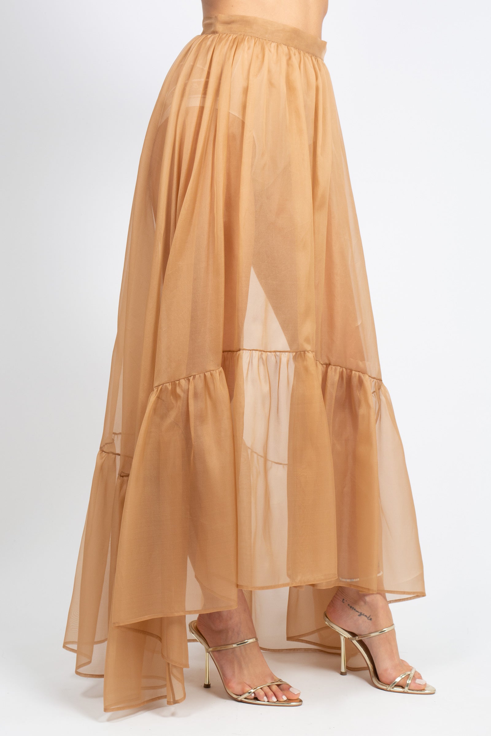 gonna lunga in organza MS2607 MOCHAMOUSSE MIRIAM STELLA 