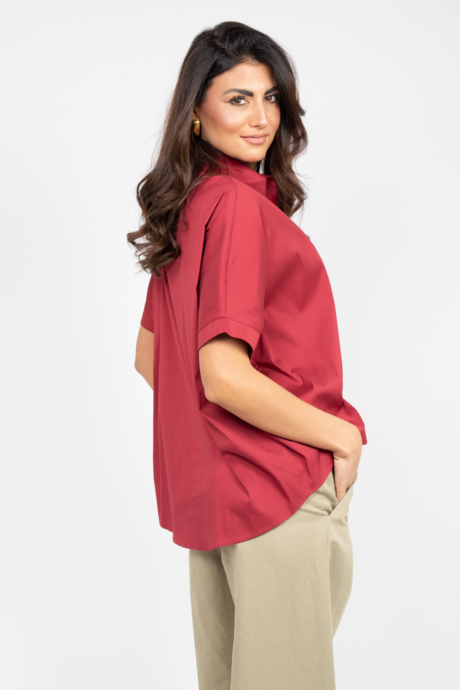 camicia in misto cotone 'pittura' 2616111029600 012 MM - MAX MARA 