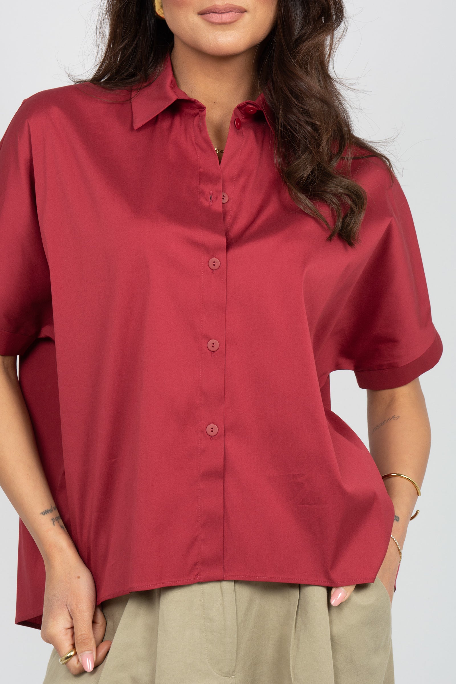camicia in misto cotone 'pittura' 2616111029600 012 MM - MAX MARA 