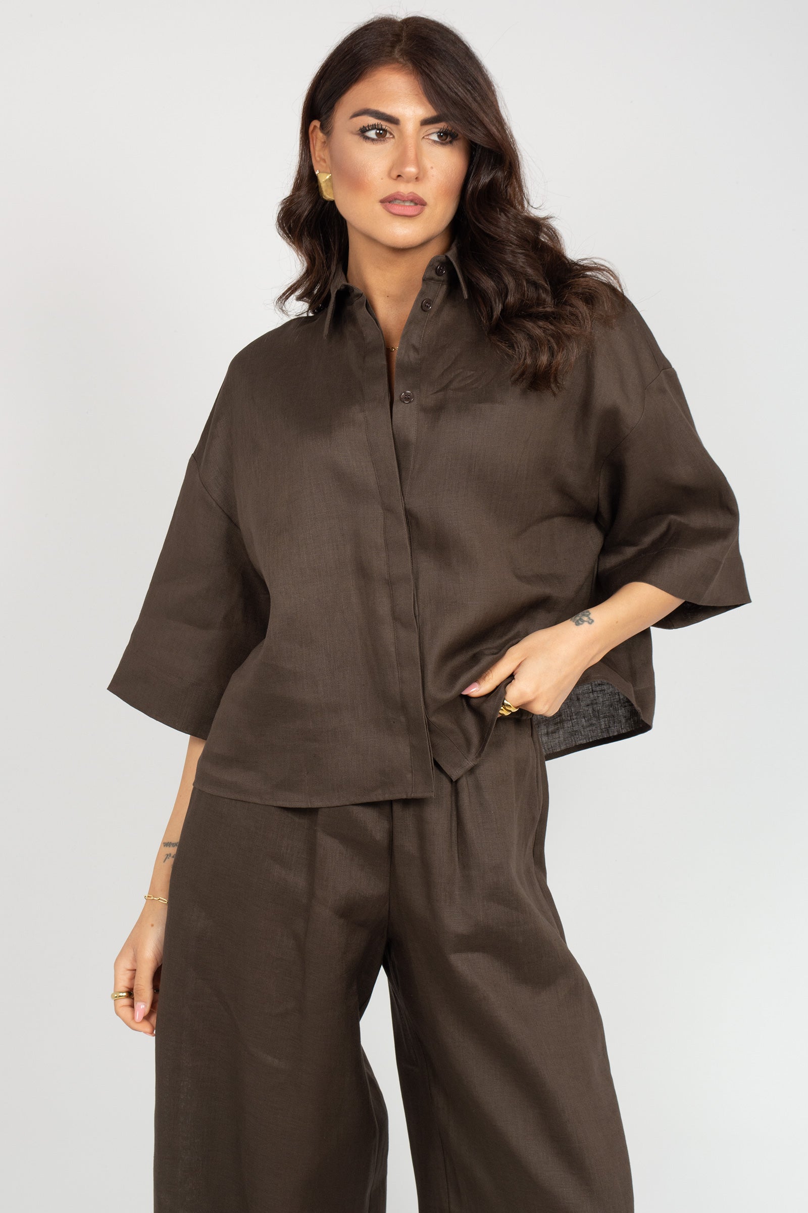 camicia in lino 'rito' 2616111038600 006 MM - MAX MARA 