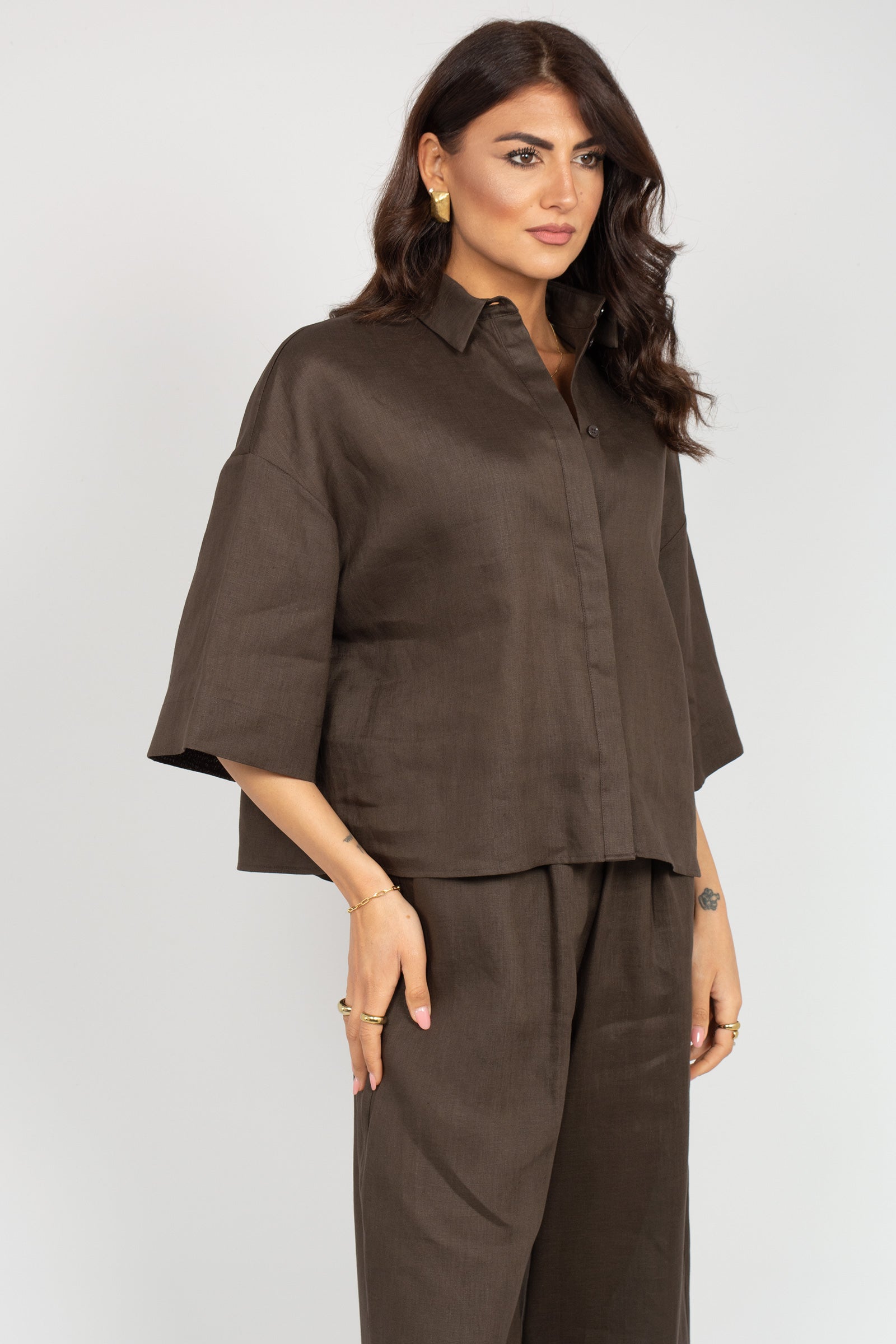 camicia in lino 'rito' 2616111038600 006 MM - MAX MARA 