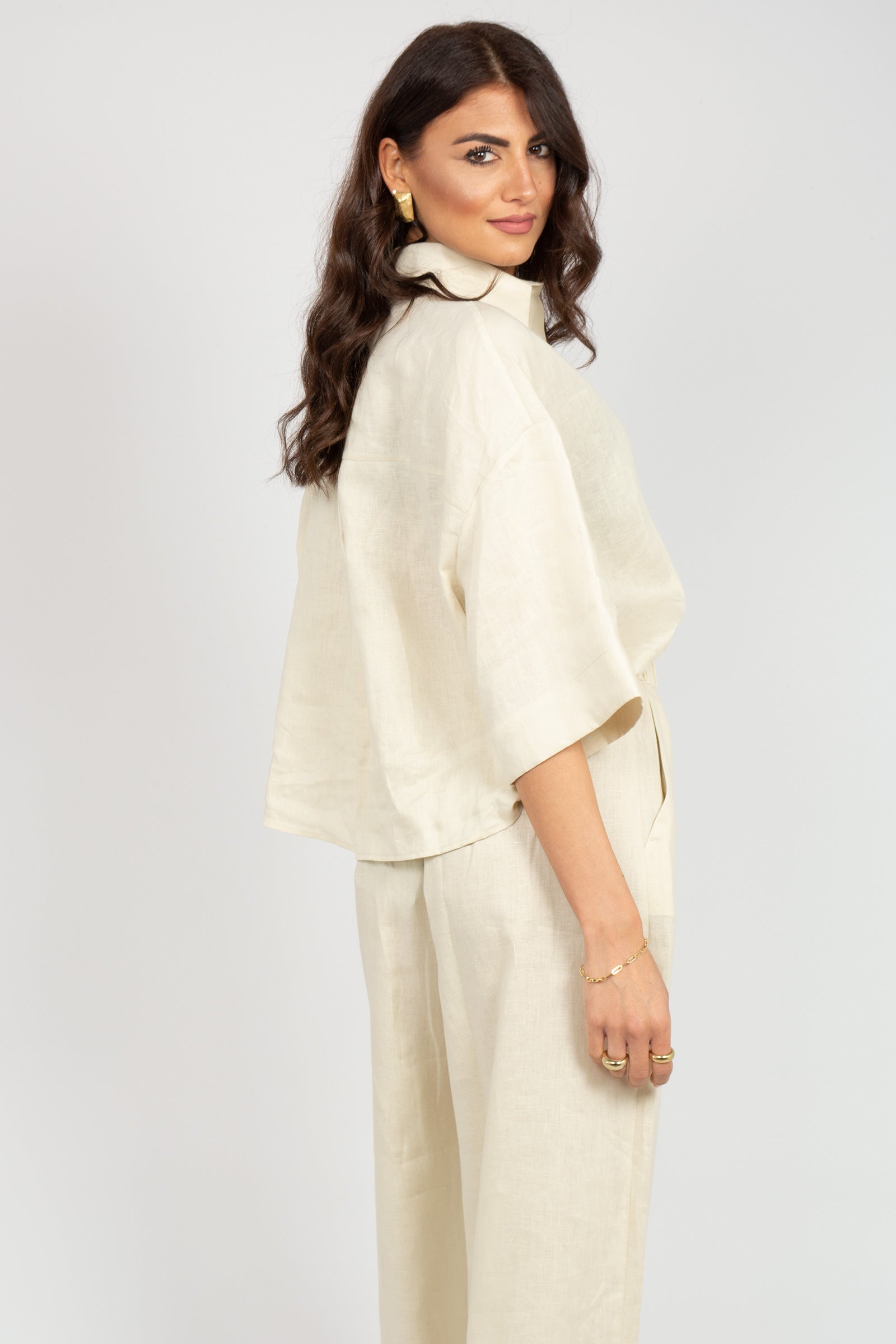 camicia in lino 'rito' 2616111038600 011 MM - MAX MARA 