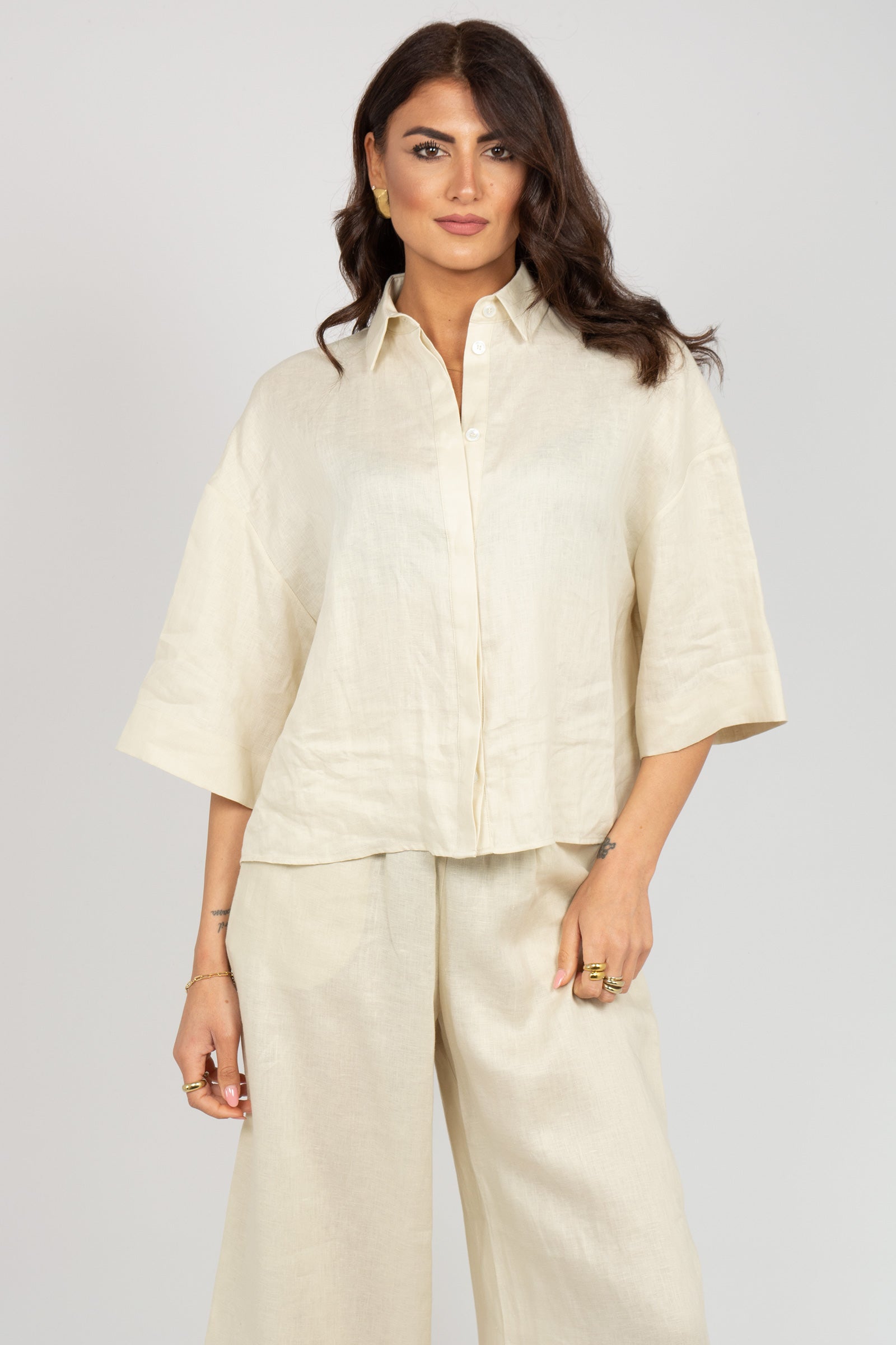 camicia in lino 'rito' 2616111038600 011 MM - MAX MARA 