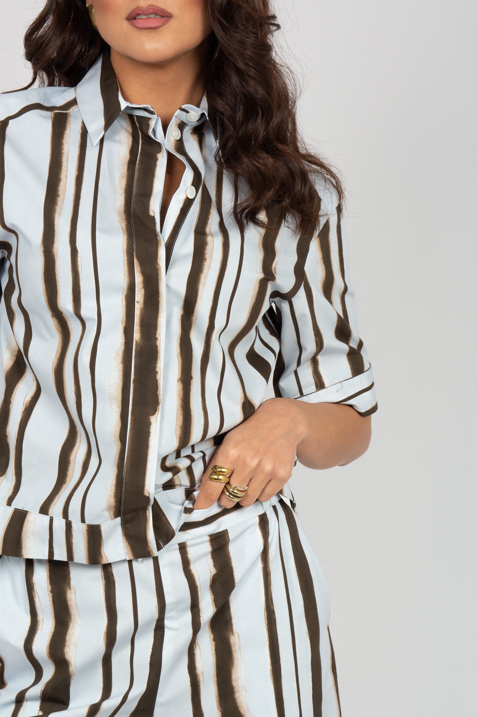 camicia in cotone stampato 'pallore' 2616111048600 004 MM - MAX MARA 