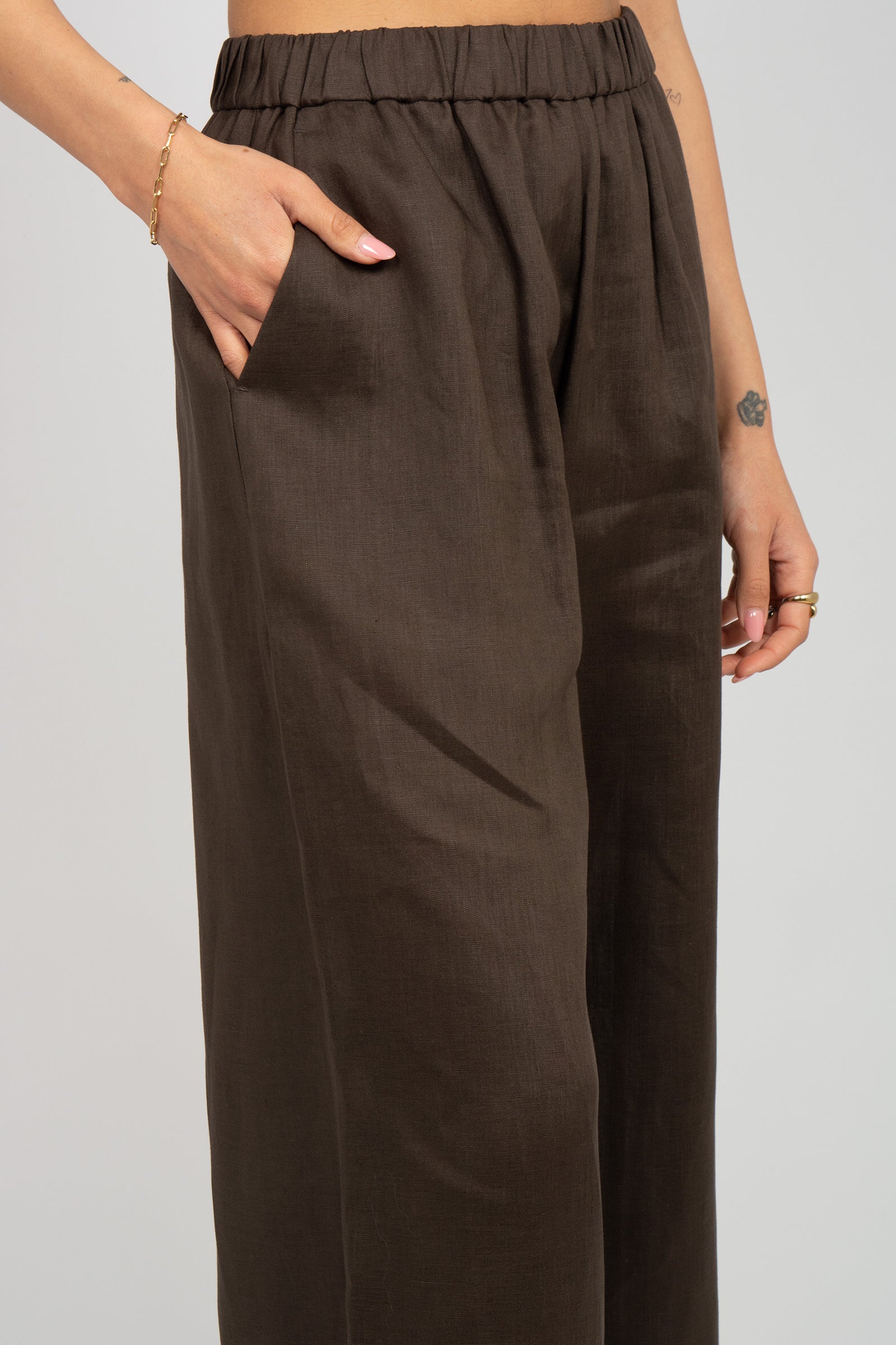 pantalone in lino 'canneti' 2616131028600 006 MM - MAX MARA 