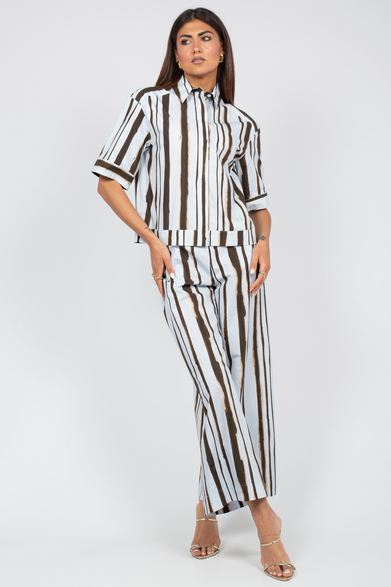 Pantalone in cotone stampato 'pelota' 2616131038600 004 MM - MAX MARA 