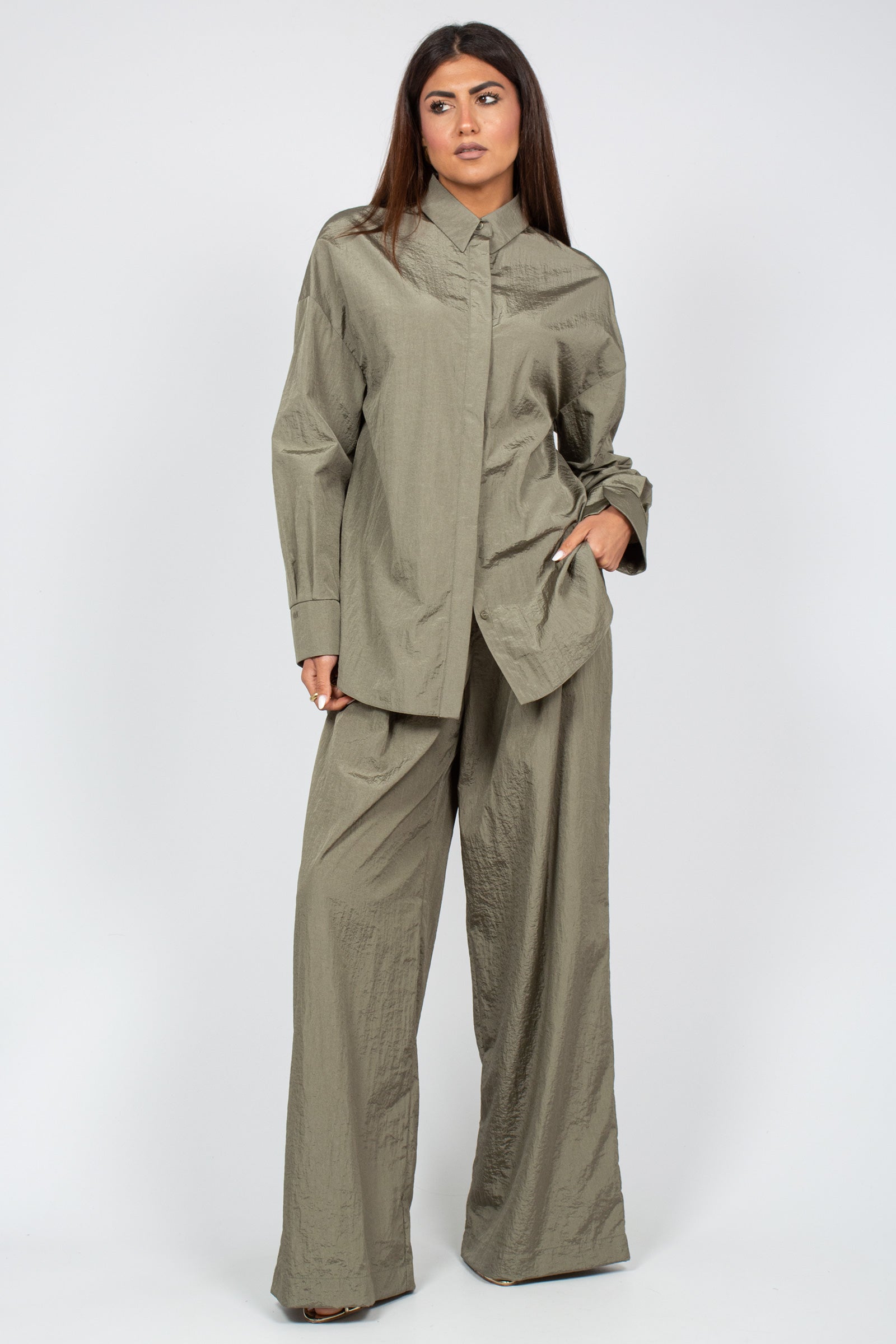 pantalone in nylon 'ozio' 2616131047600 001 MM - MAX MARA 