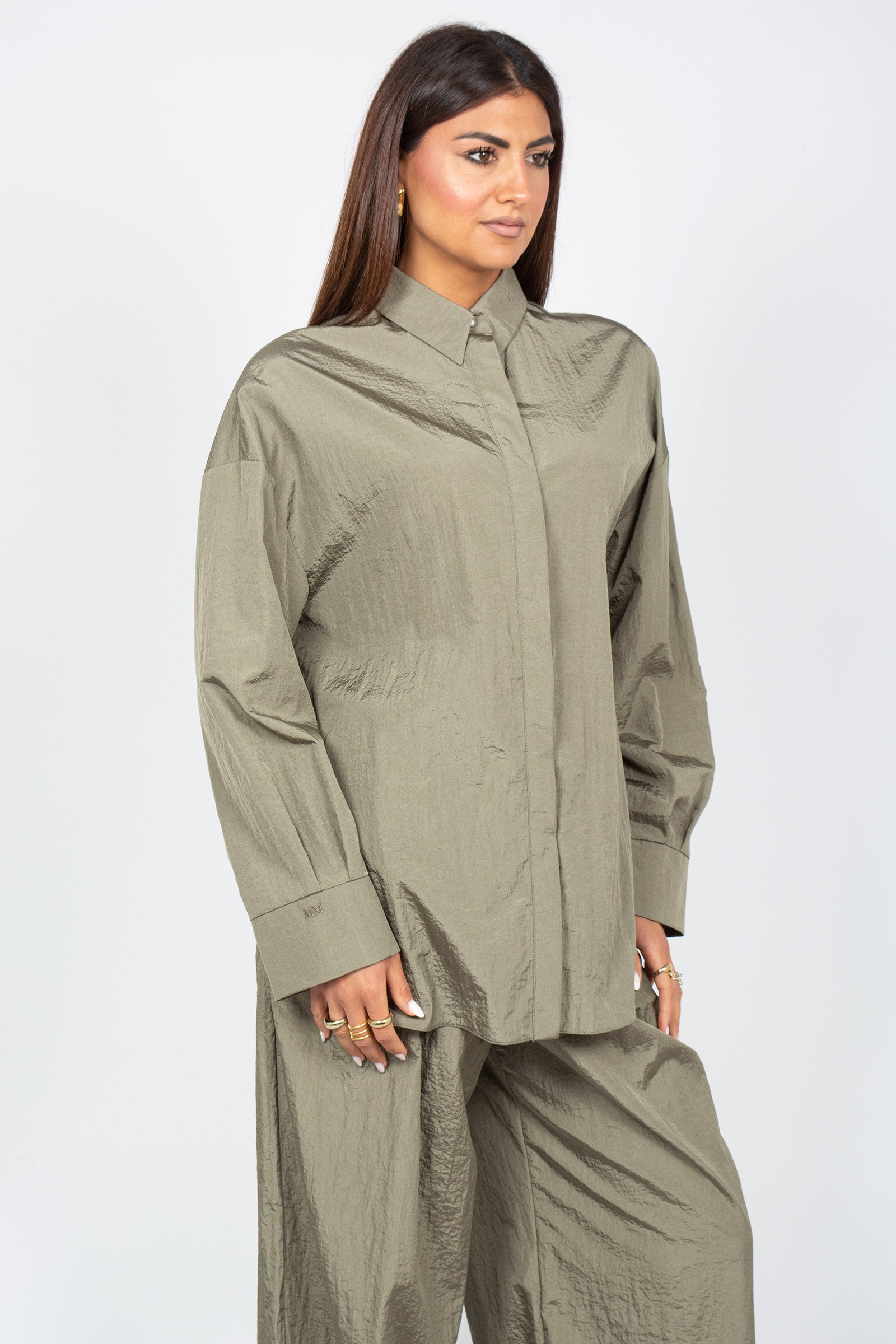camicia in nylon 'platani' 2616191027600 001 MM - MAX MARA 