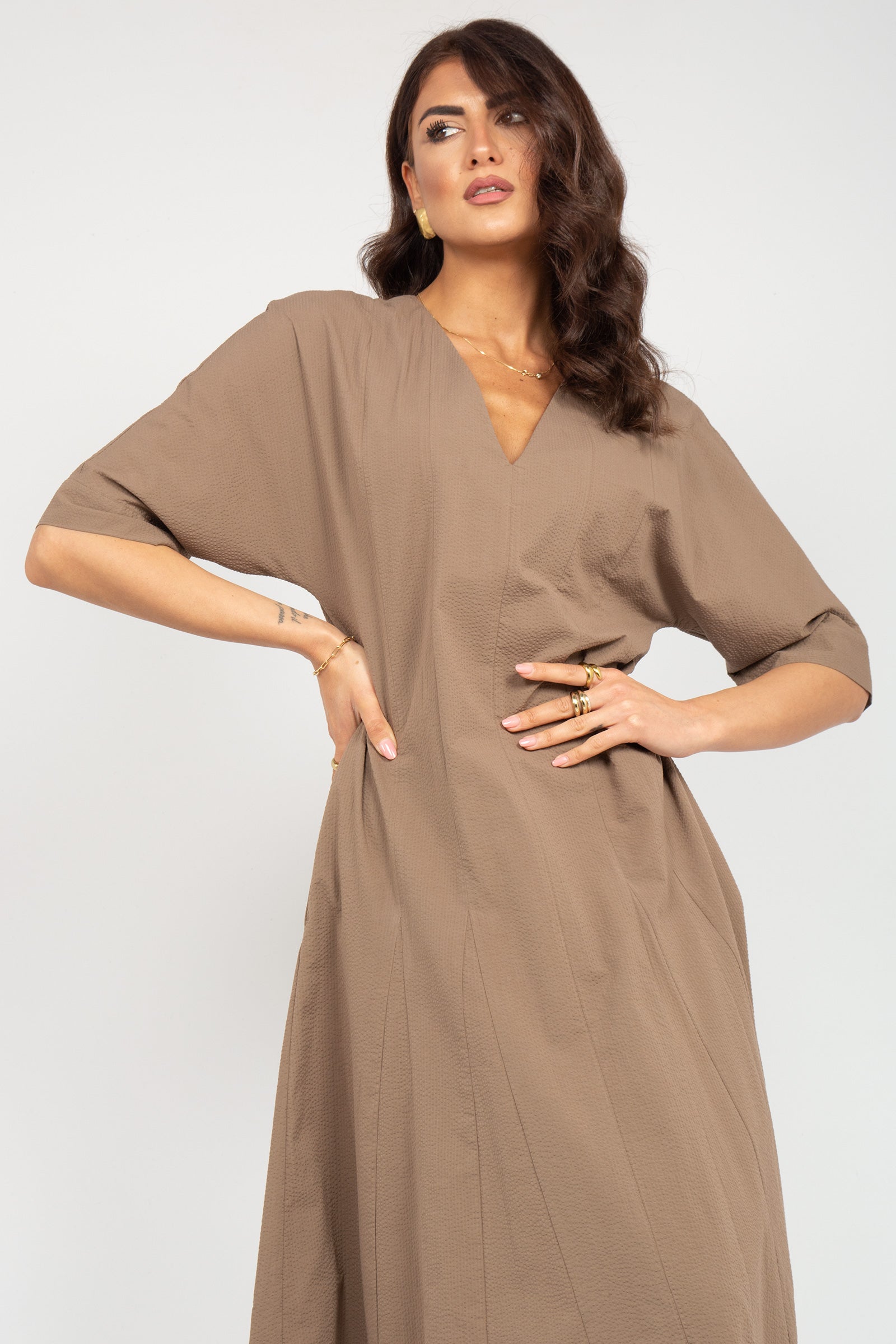 Abito in cotone seersucker 'panino' 2616221028600 003 MM - MAX MARA 