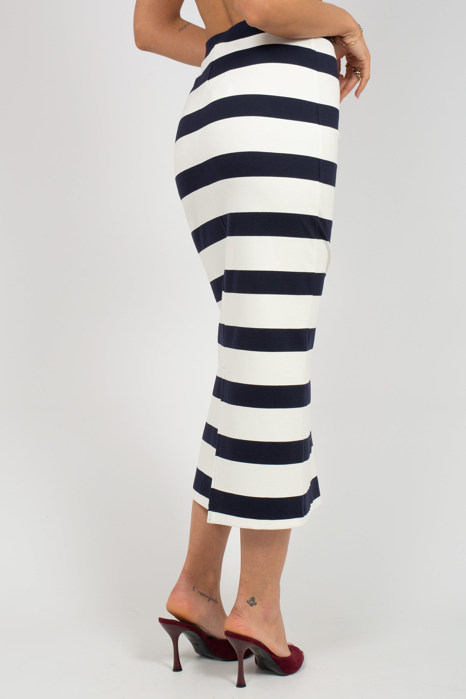 gonna a righe in viscosa 'riviera' 2616771017600 004 MM - MAX MARA 