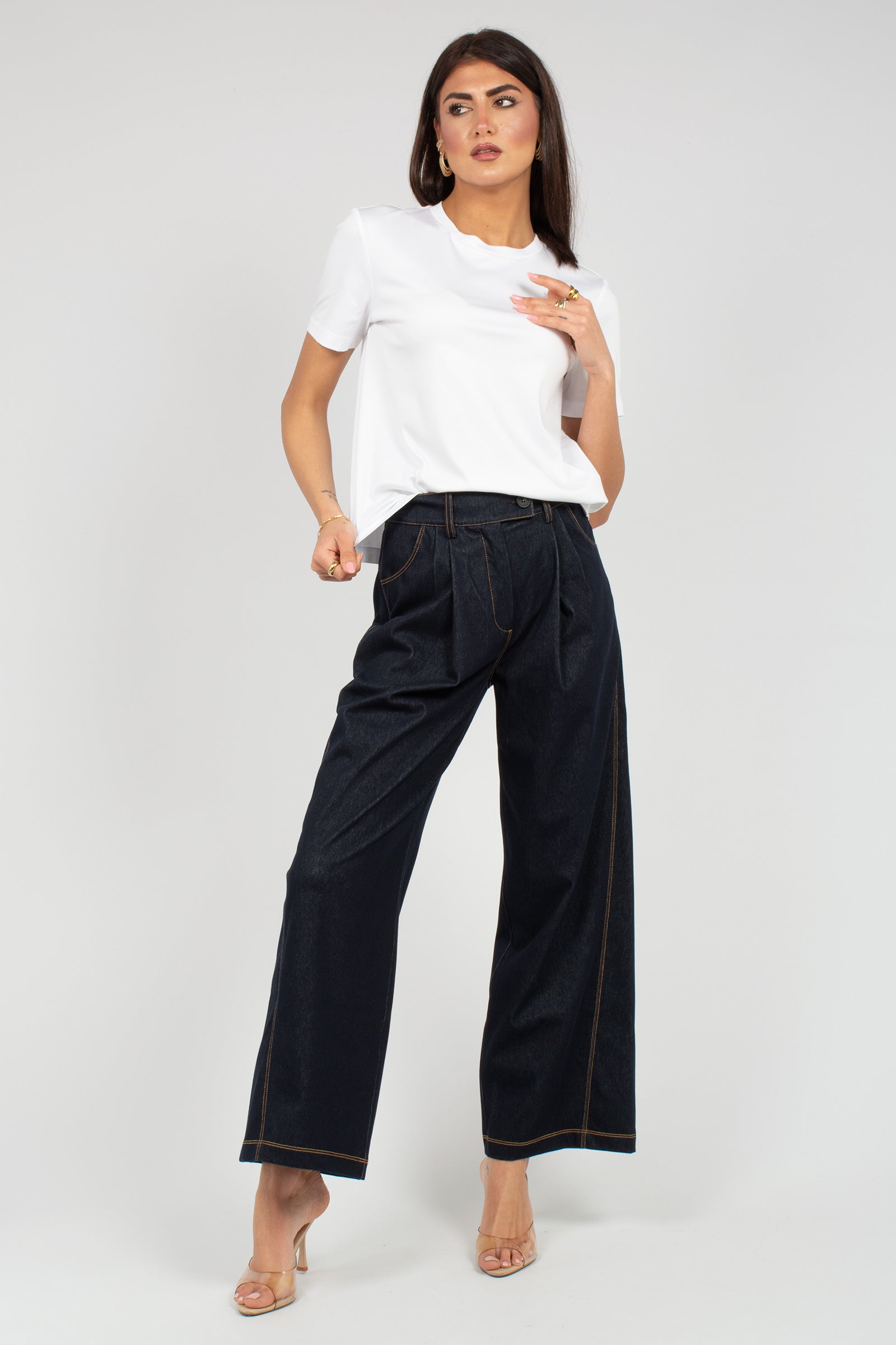 t-shirt in cotone e modal 'astice' 2616841067600 001 MM - MAX MARA 