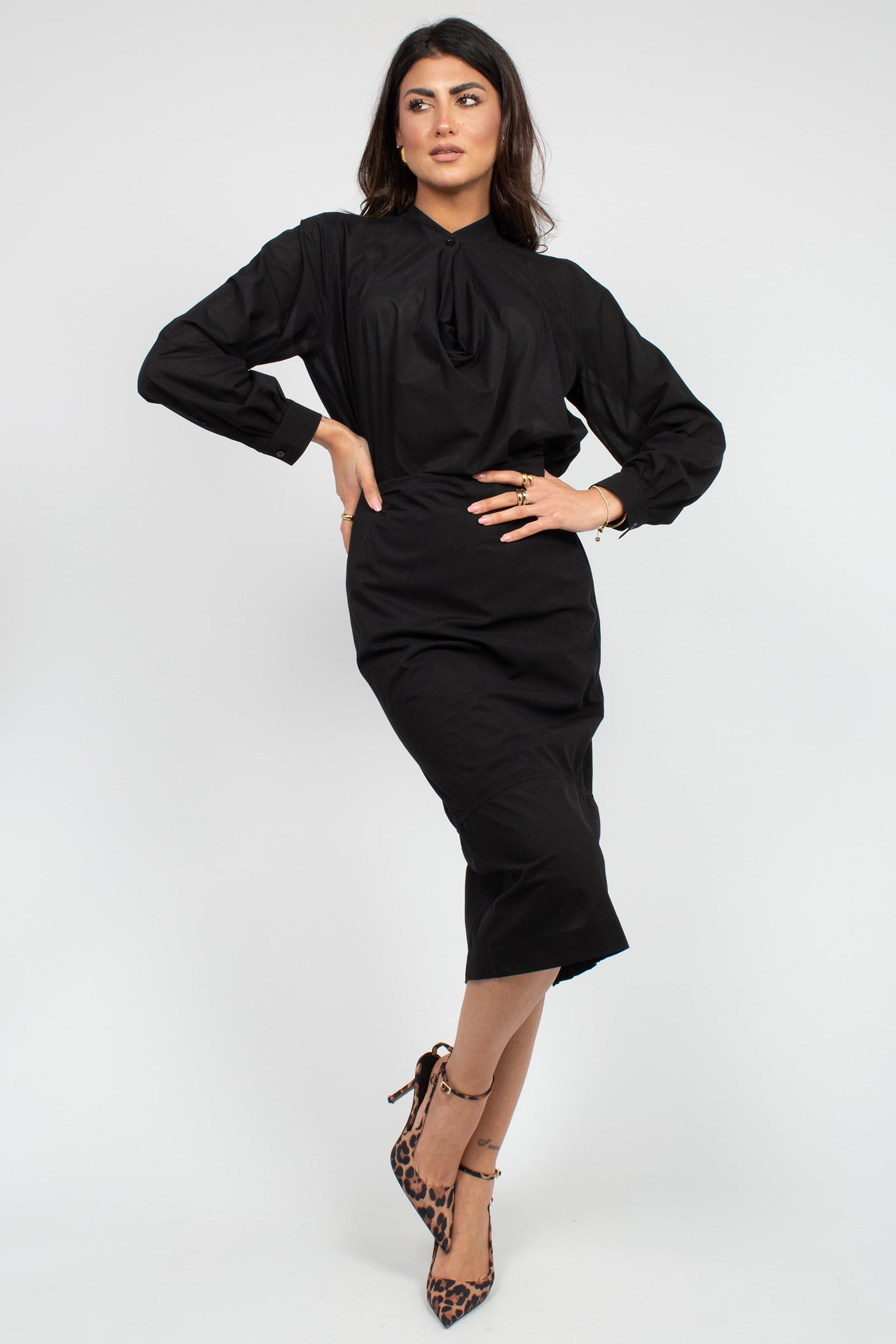 camicia in misto cotone 'urlo' 2616941098600 005 MM - MAX MARA 