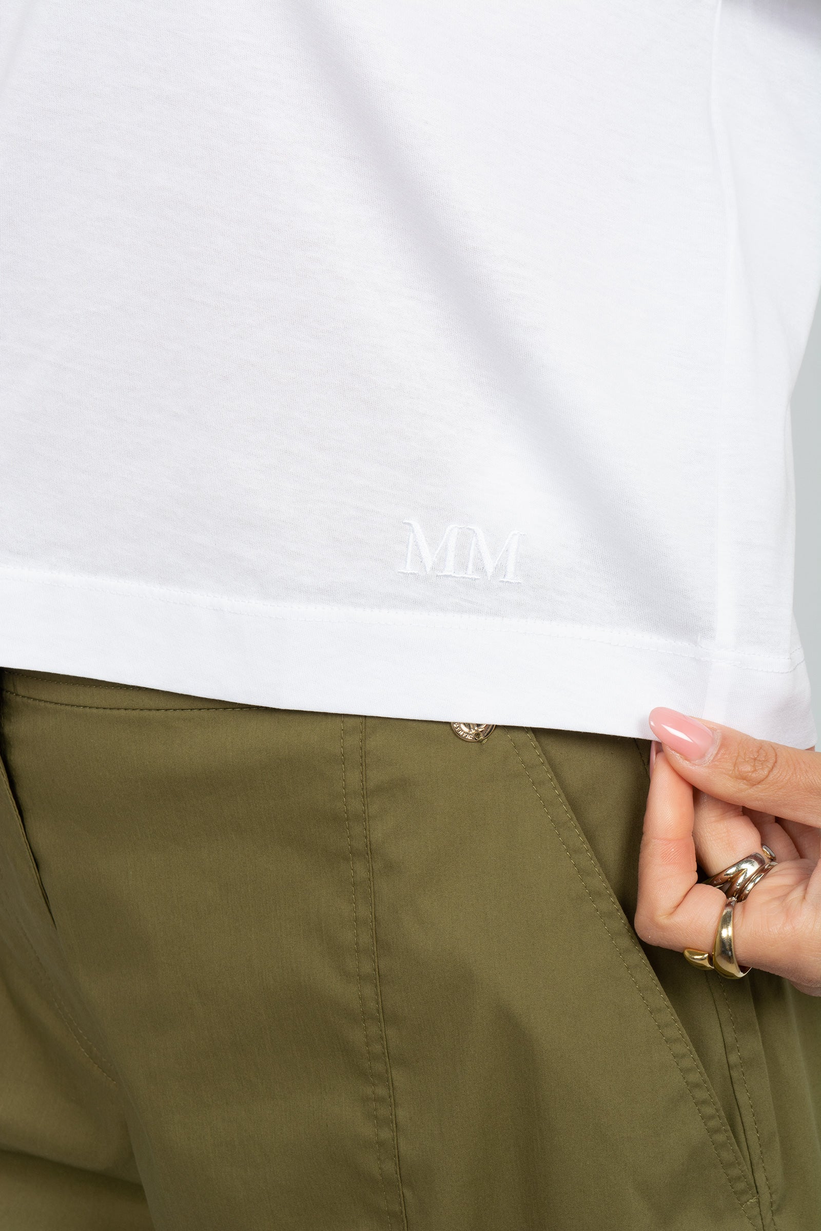 t-shirt in cotone 'radice' 2616941118600 021 MM - MAX MARA 
