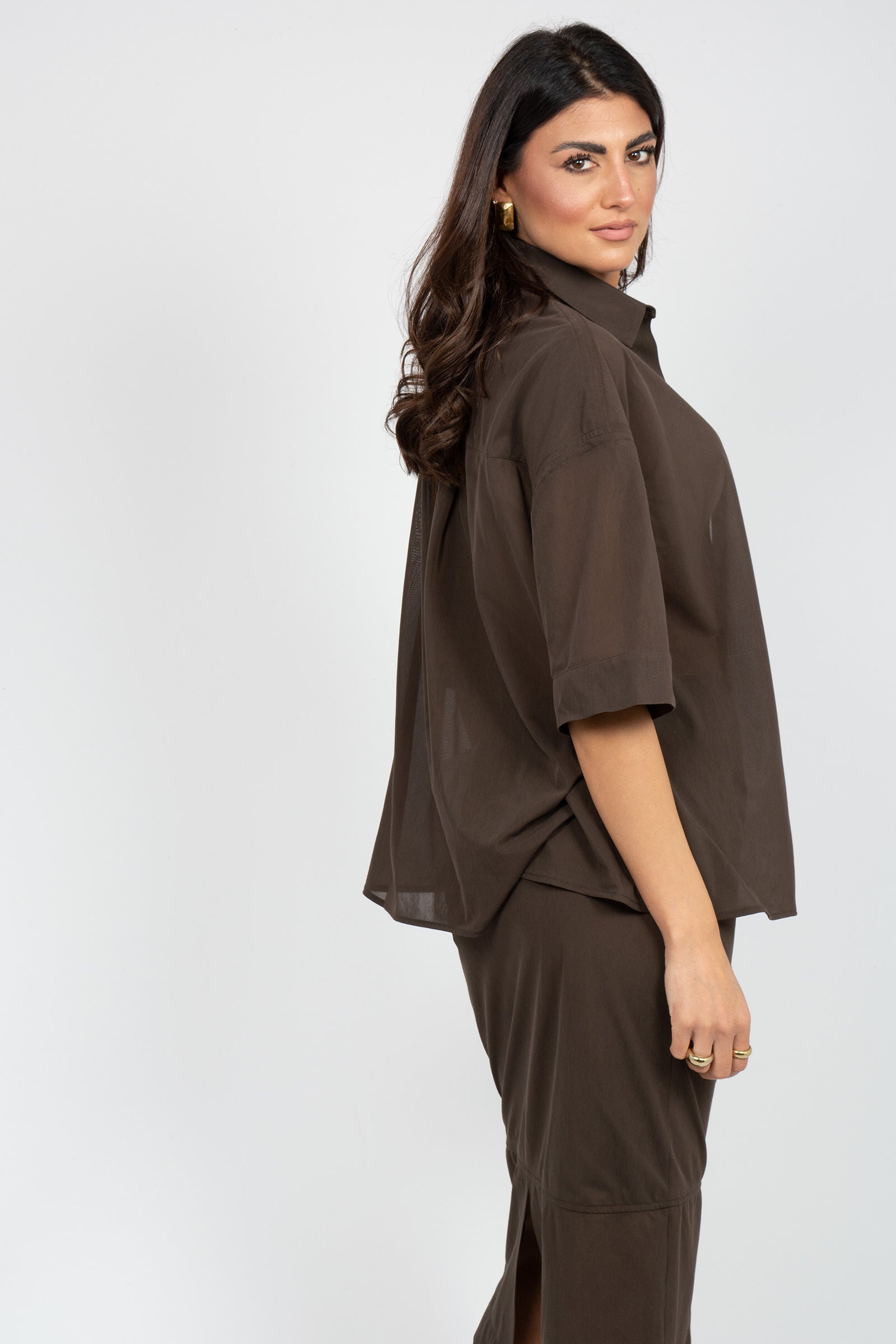 camicia in misto cotone 'sasia' 2616951018600 003 MM - MAX MARA 