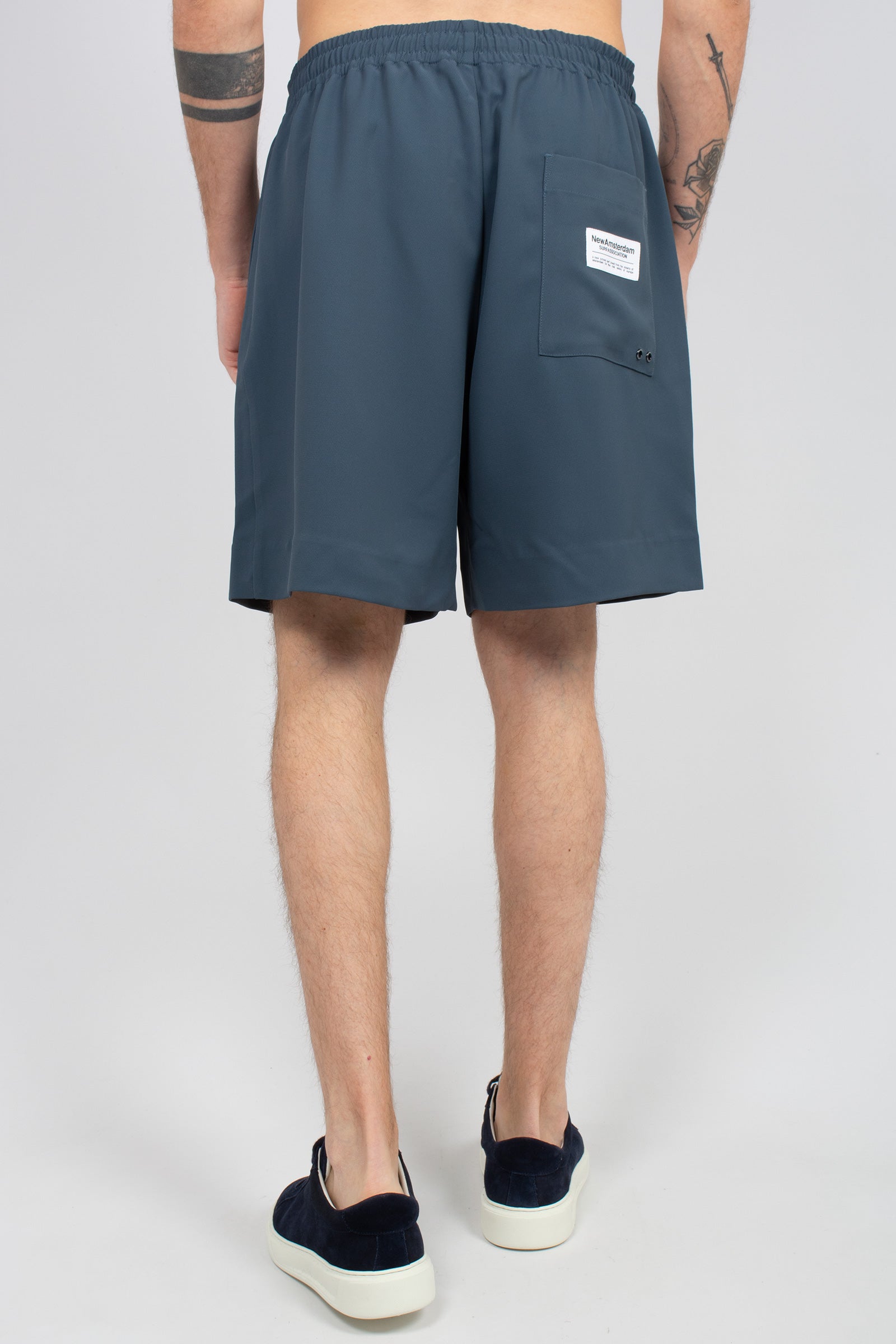 jogger corto in tessuto tecnico 2601040002 INKBLUE NEW AMSTERDAM 