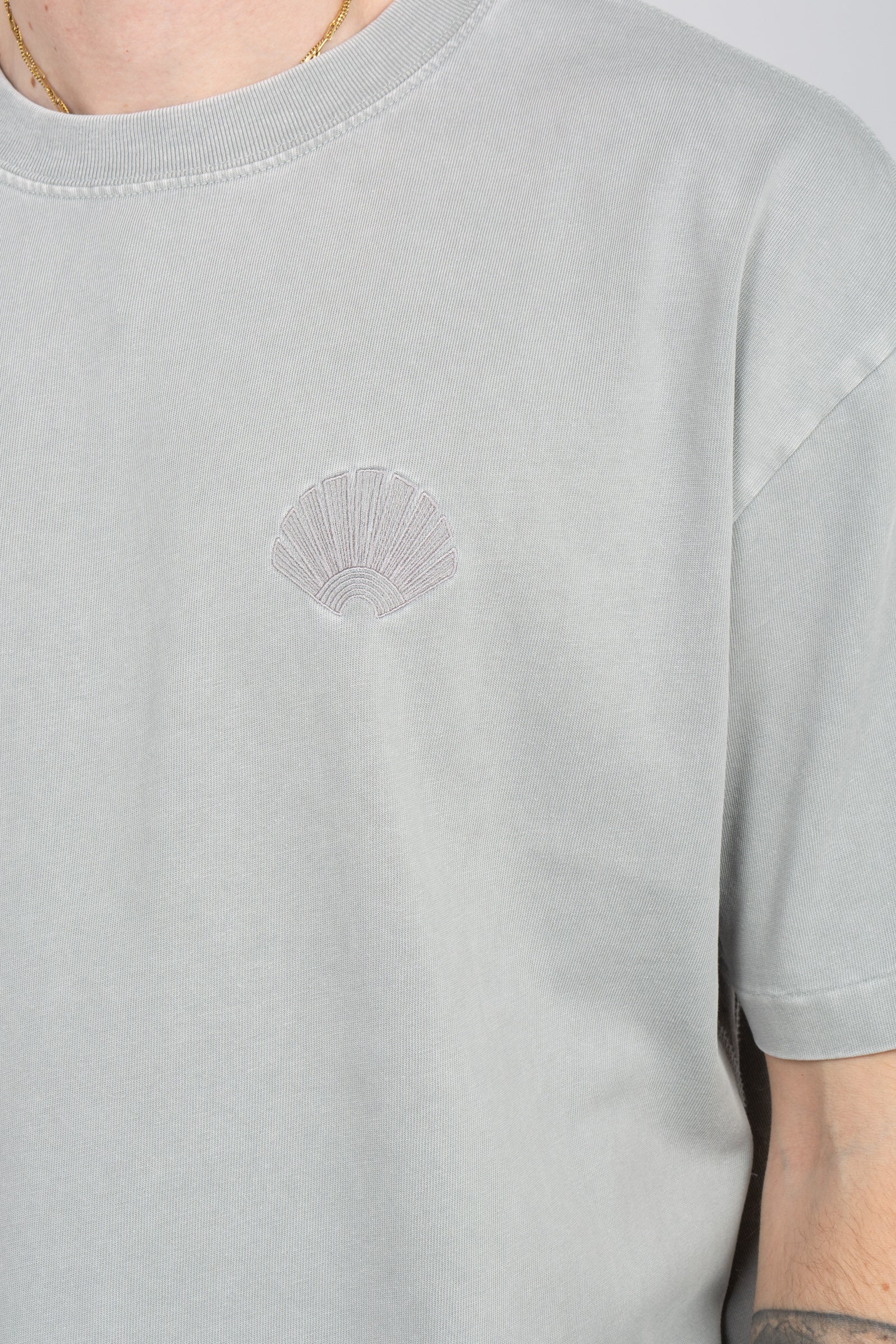 t-shirt in cotone 2601082001 WASHEDGREY NEW AMSTERDAM 