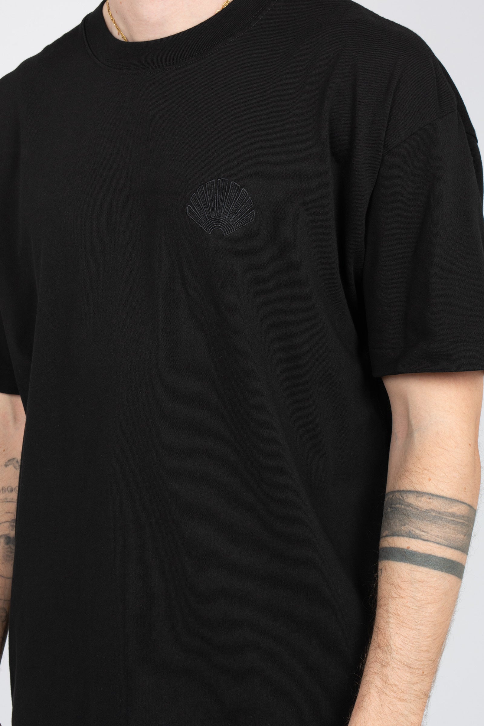 t-shirt in cotone 2601082002 BLK NEW AMSTERDAM 
