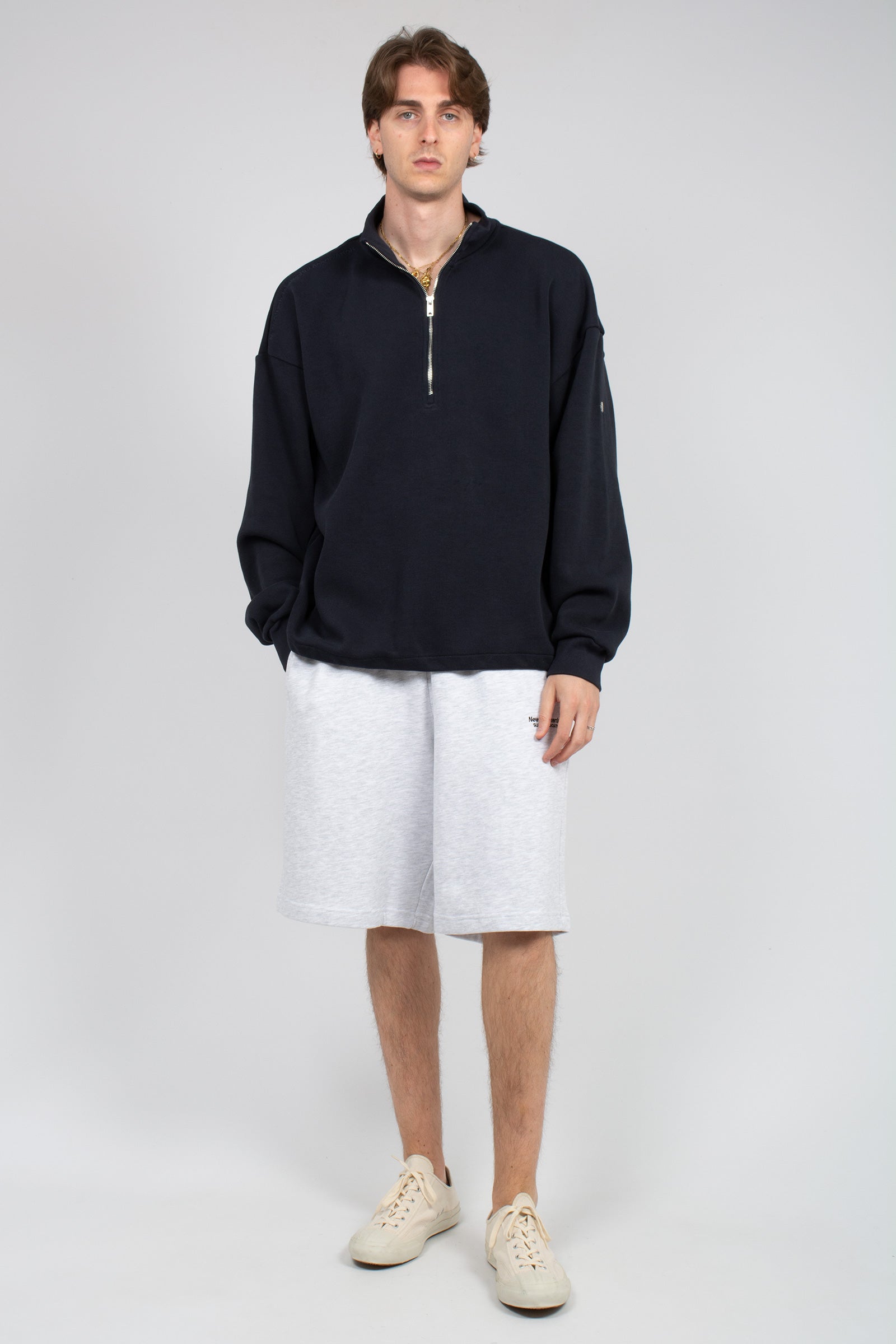 felpa con zip in cotone 2601126001 NIGHT NEW AMSTERDAM 