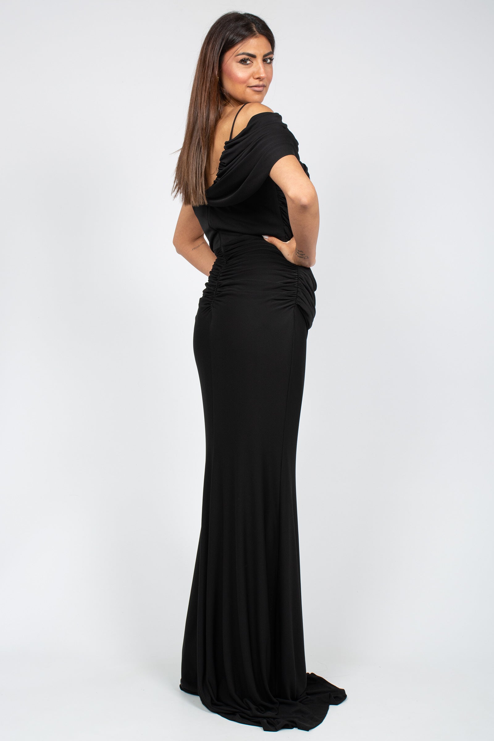 abito lungo bustier 22617 BLACK OLISHA 