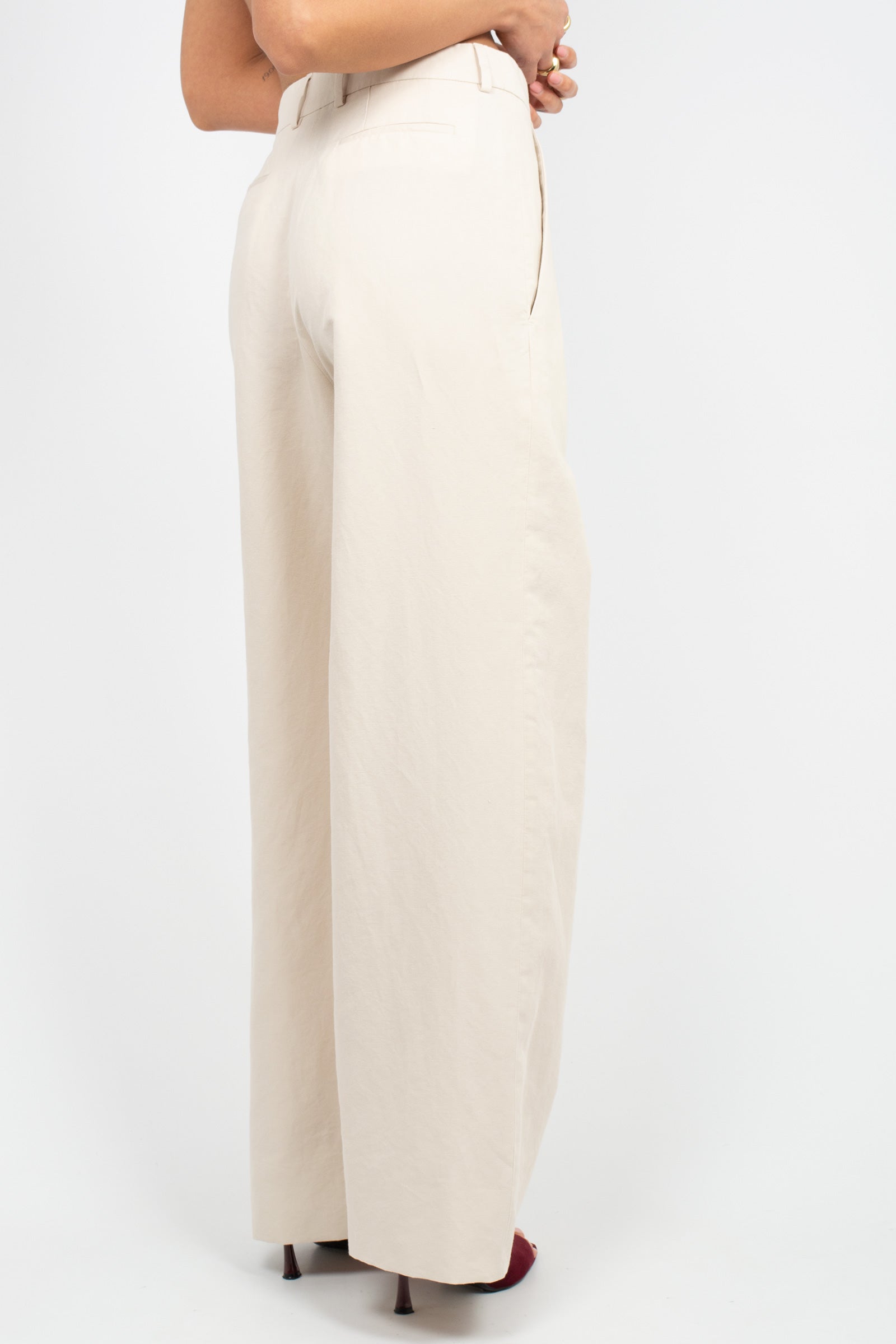 pantalone in lino e cotone 'frankie' CDVLFKZ00STD PU38L0015 PT TORINO 