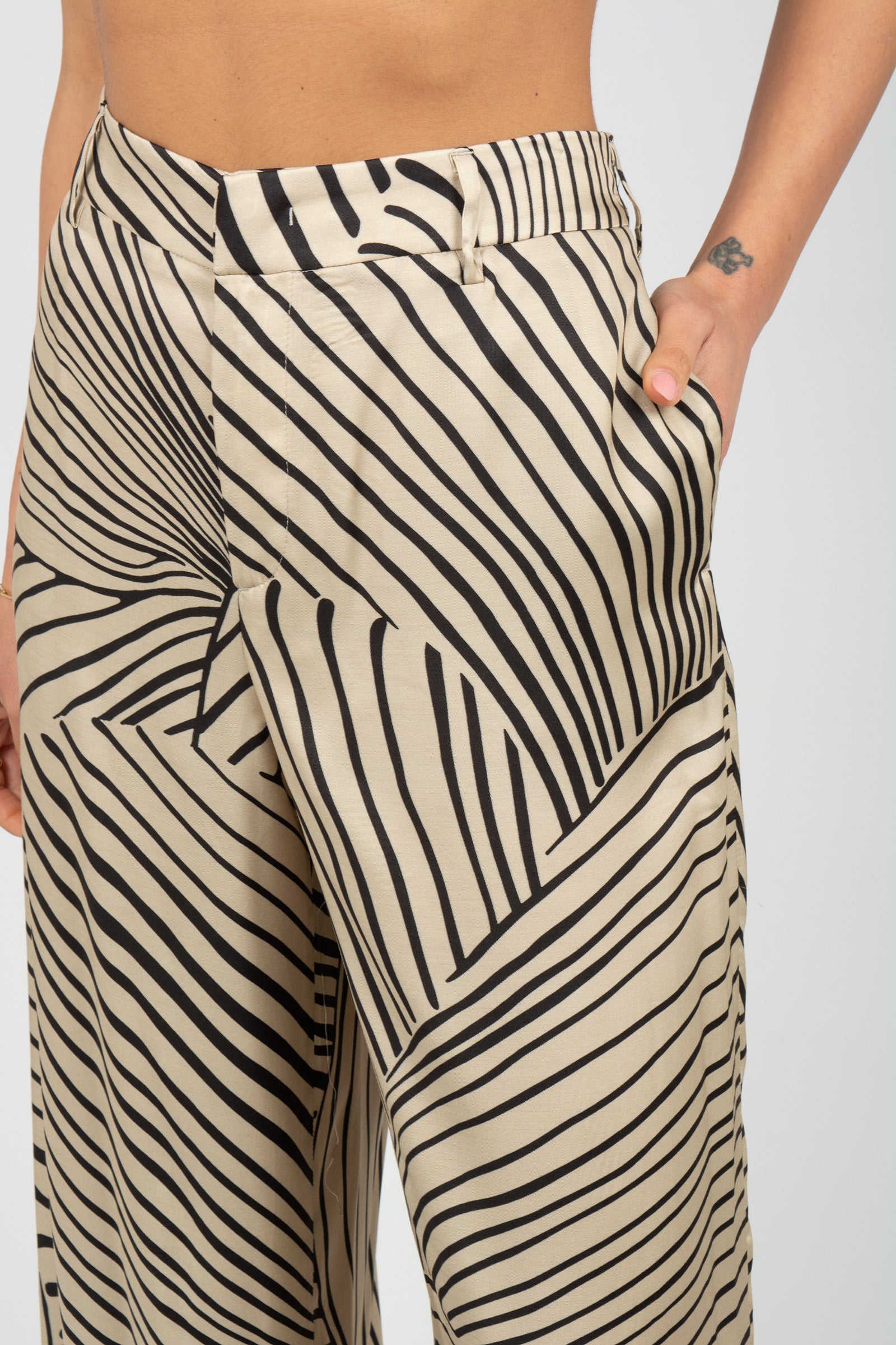 pantalone in viscosa stampata 'lorenza' CDVSLRZ00STD ER250030 PT TORINO 