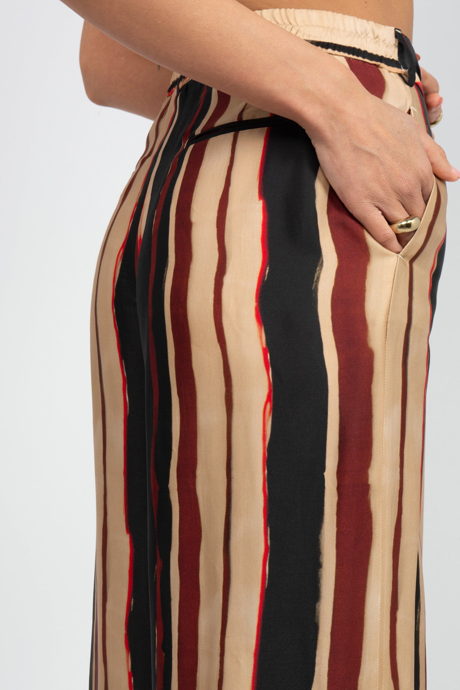 pantalone in viscosa stampata 'lorenza' CDVSLRZ00STD ER270060 PT TORINO 