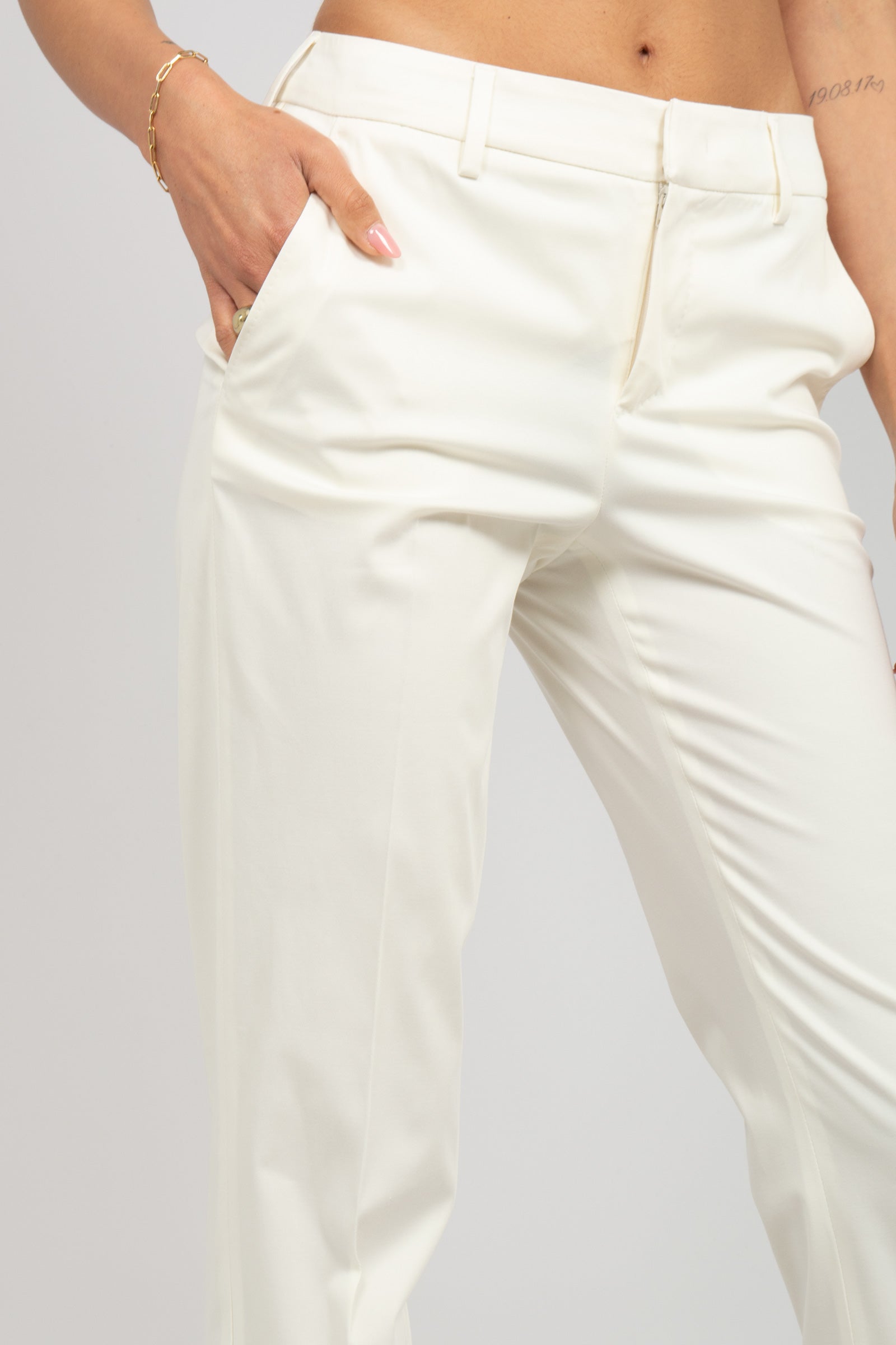 pantalone in misto cotone e seta 'new york' CDVSNYZ00STD SD800010 PT TORINO 