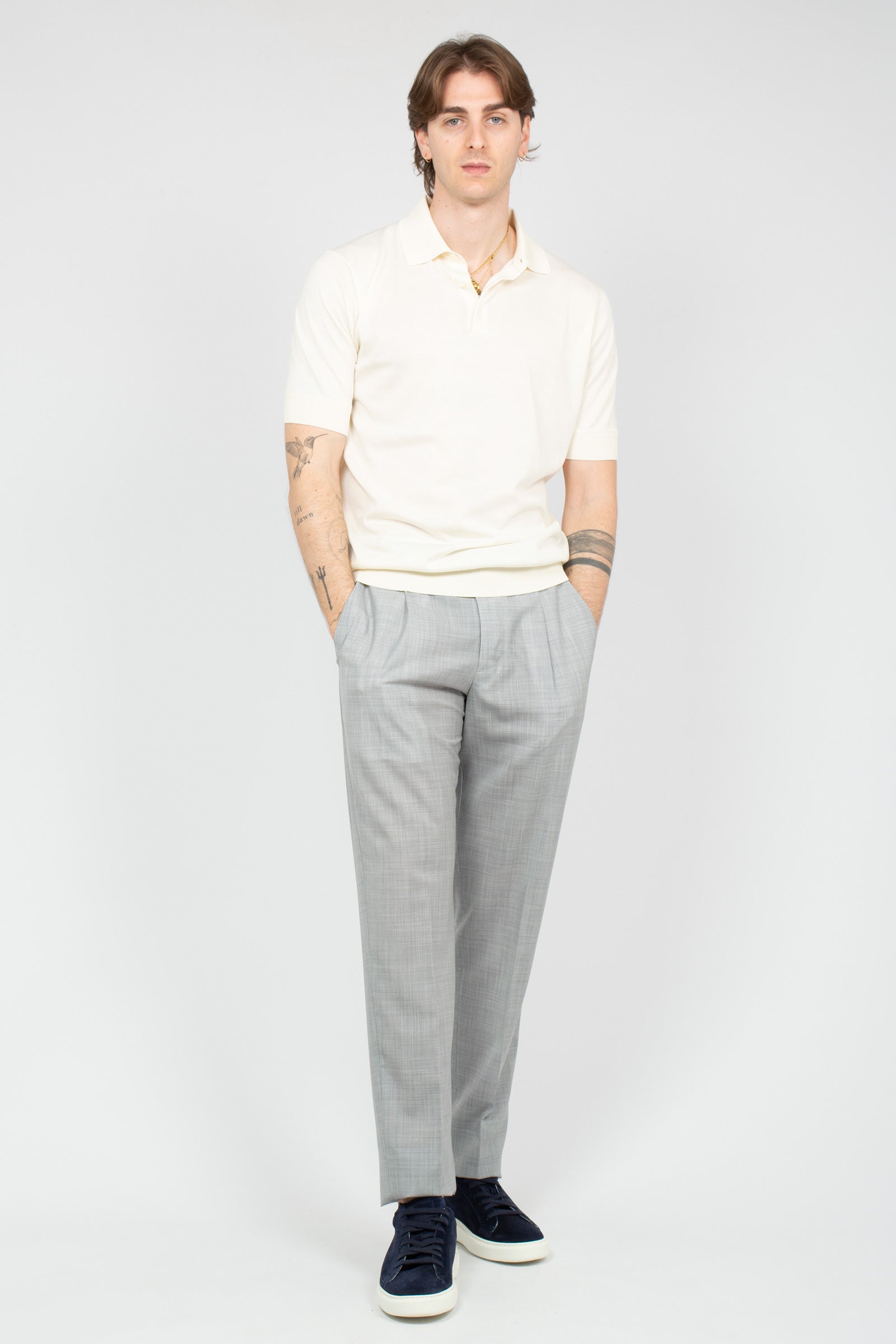 pantalone in lana vergine 'union fit' COZSUFZA0CL1 ZI560200 PT TORINO 