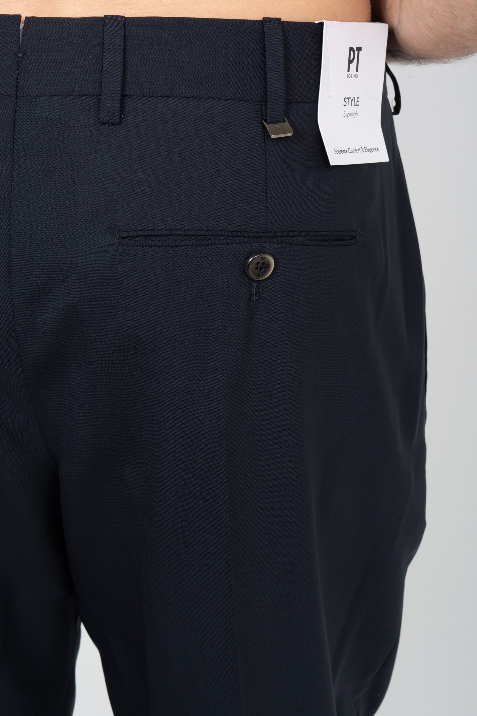 pantalone in lana vergine 'union fit' COZSUFZA0CL1 ZI560370 PT TORINO 