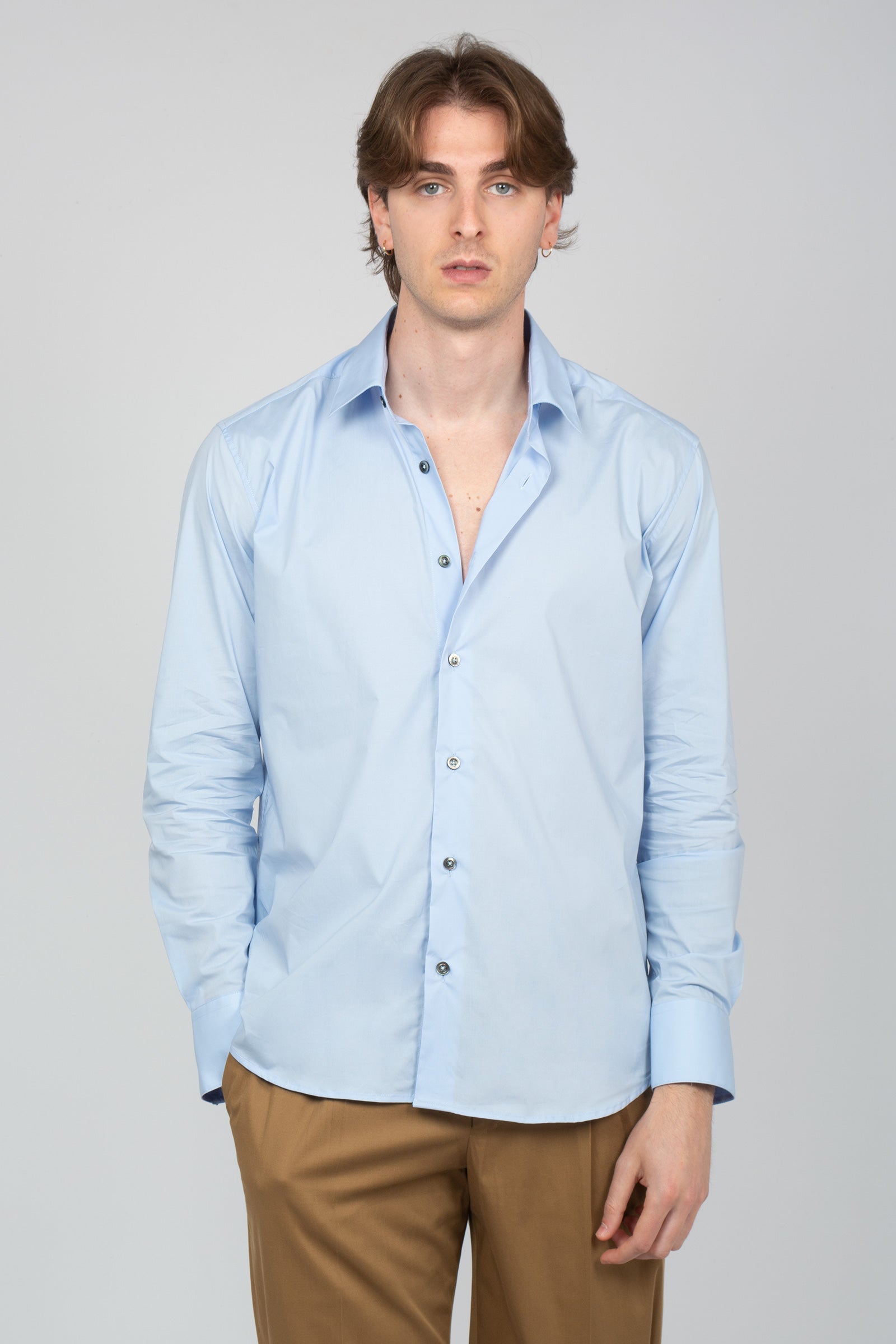camicia oversize con bottoni in madreperla TL6SIT050RBO 03CB0310 PT TORINO 