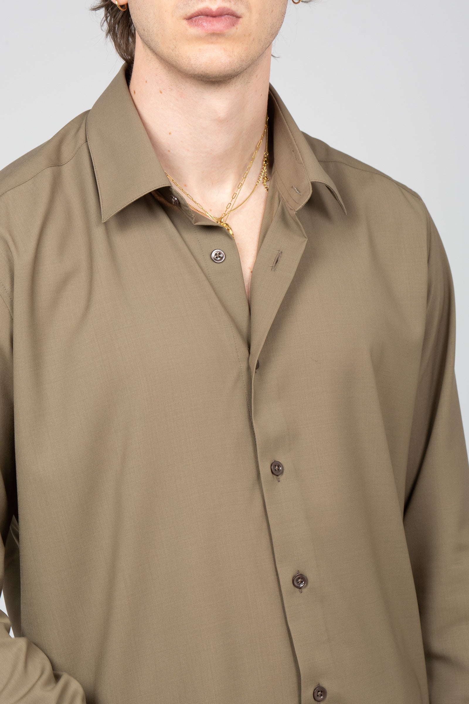 camicia oversize con bottoni in madreperla TL6SIT050RBO ZI560130 PT TORINO 
