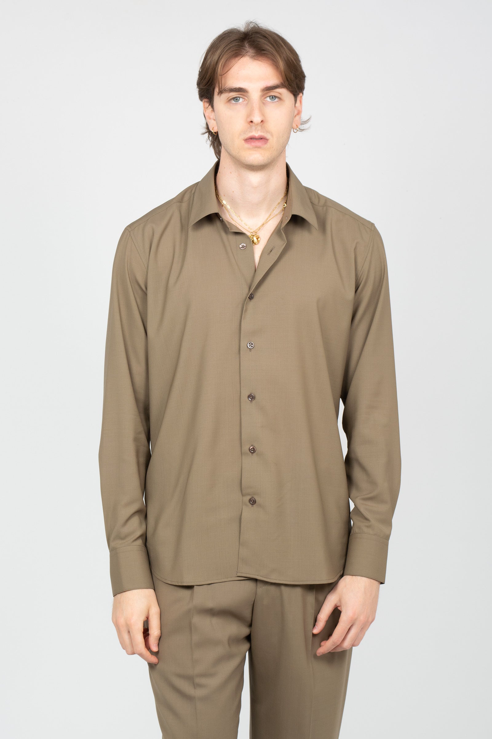 camicia oversize con bottoni in madreperla TL6SIT050RBO ZI560130 PT TORINO 