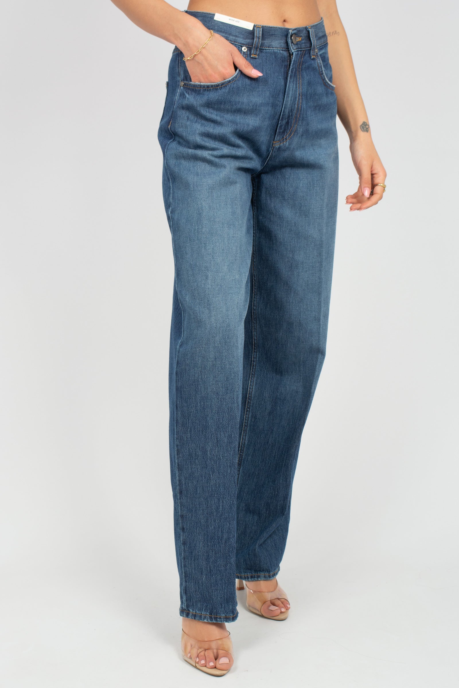 jeans in cotone 'megan fit' C1VPMGZ0 CA5620MN28 PT TORINO DENIM 