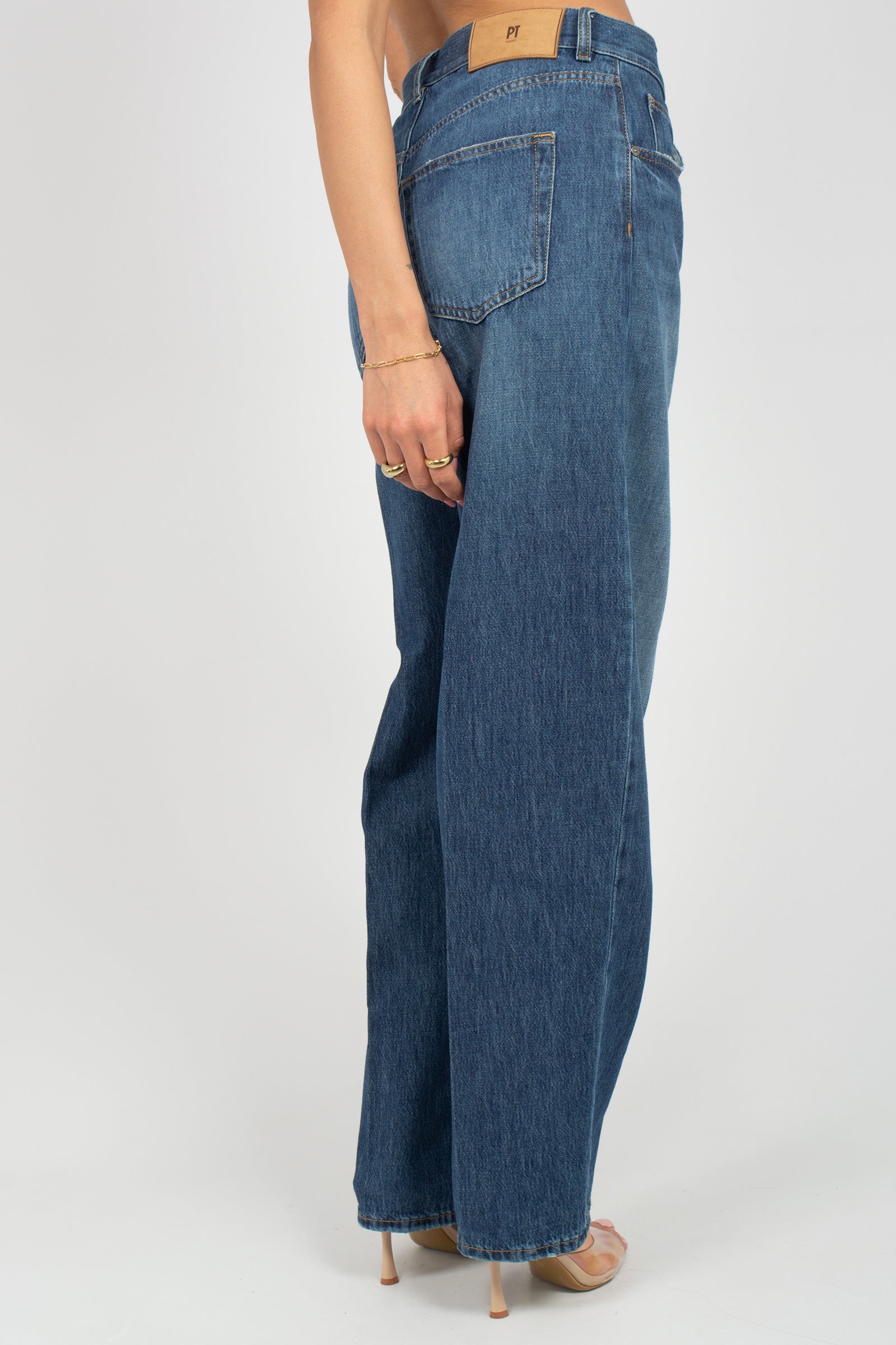 jeans in cotone 'megan fit' C1VPMGZ0 CA5620MN28 PT TORINO DENIM 