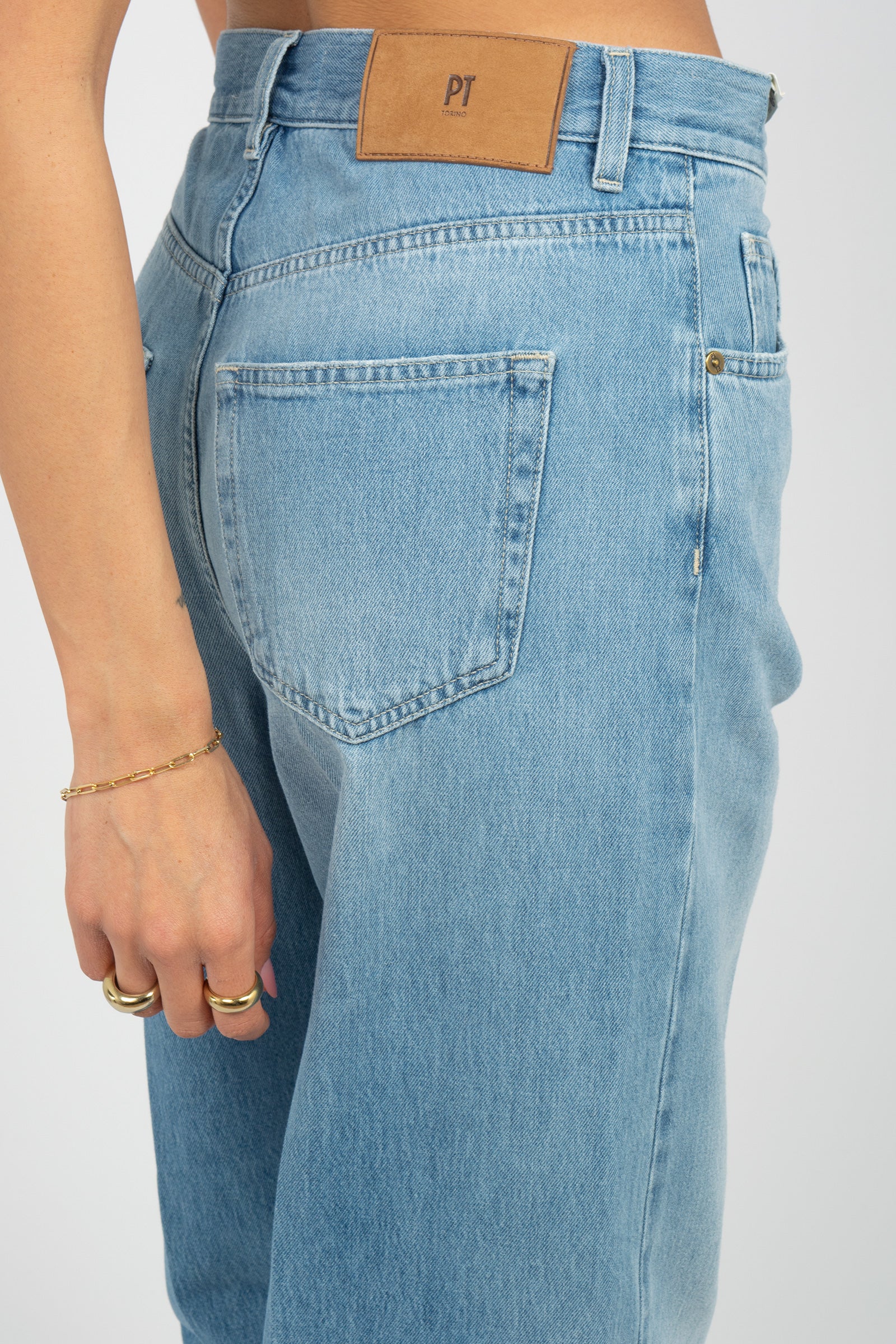 jeans in cotone 'megan fit' C1VPMGZ0 CA5640ML38 PT TORINO DENIM 