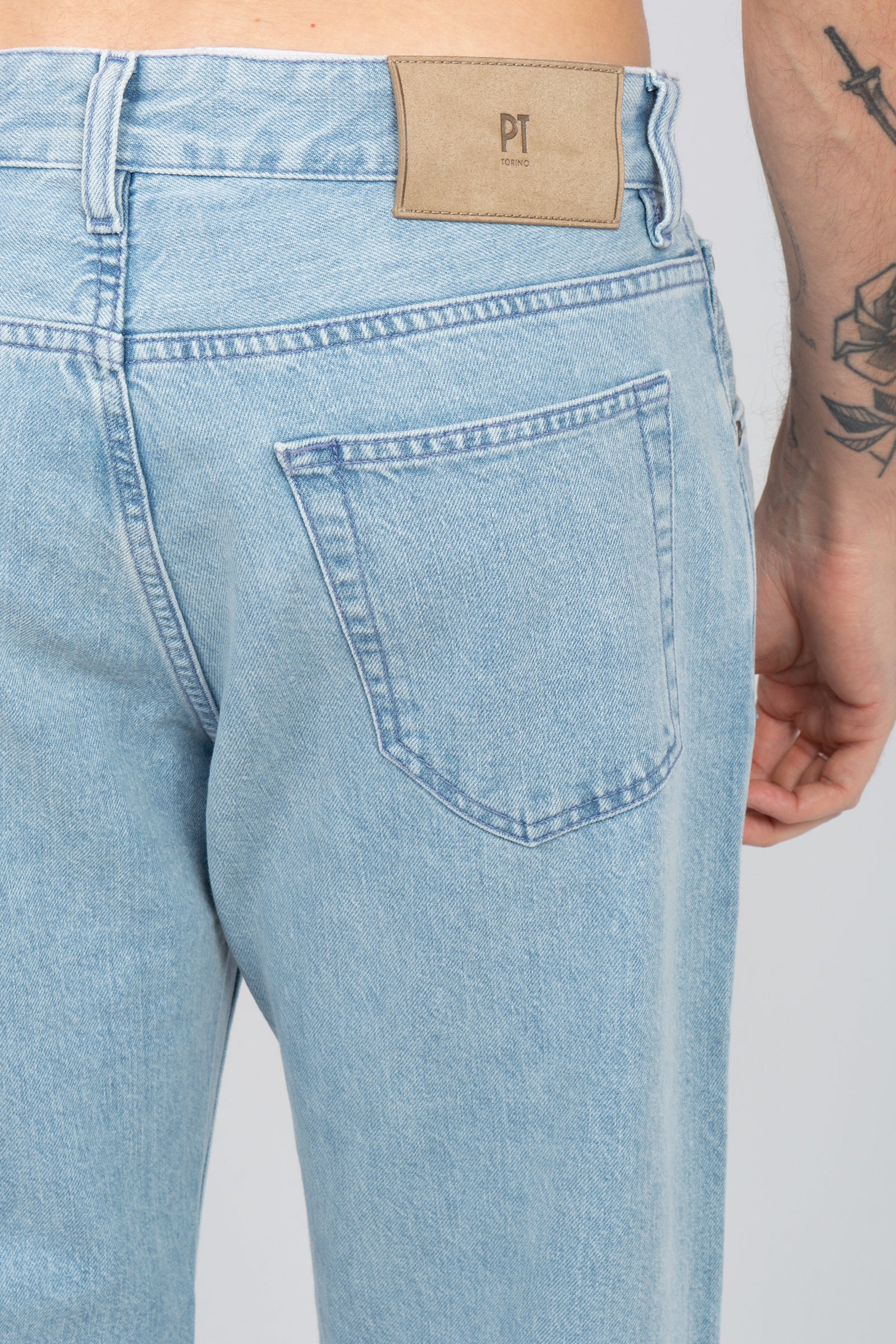 denim in cotone 'rebel fit' C5RP05B0 OA5120CC42 PT TORINO DENIM 