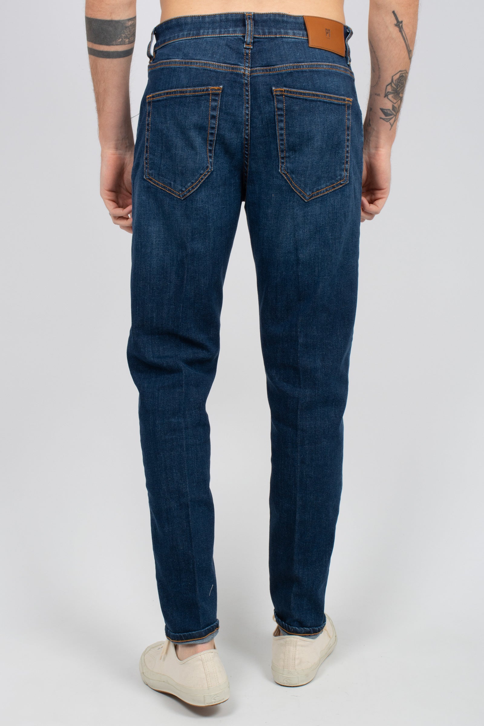 jeans in bull di cotone stretch 'raggae fit' C5TP05B0 IM5810MN25 PT TORINO DENIM 