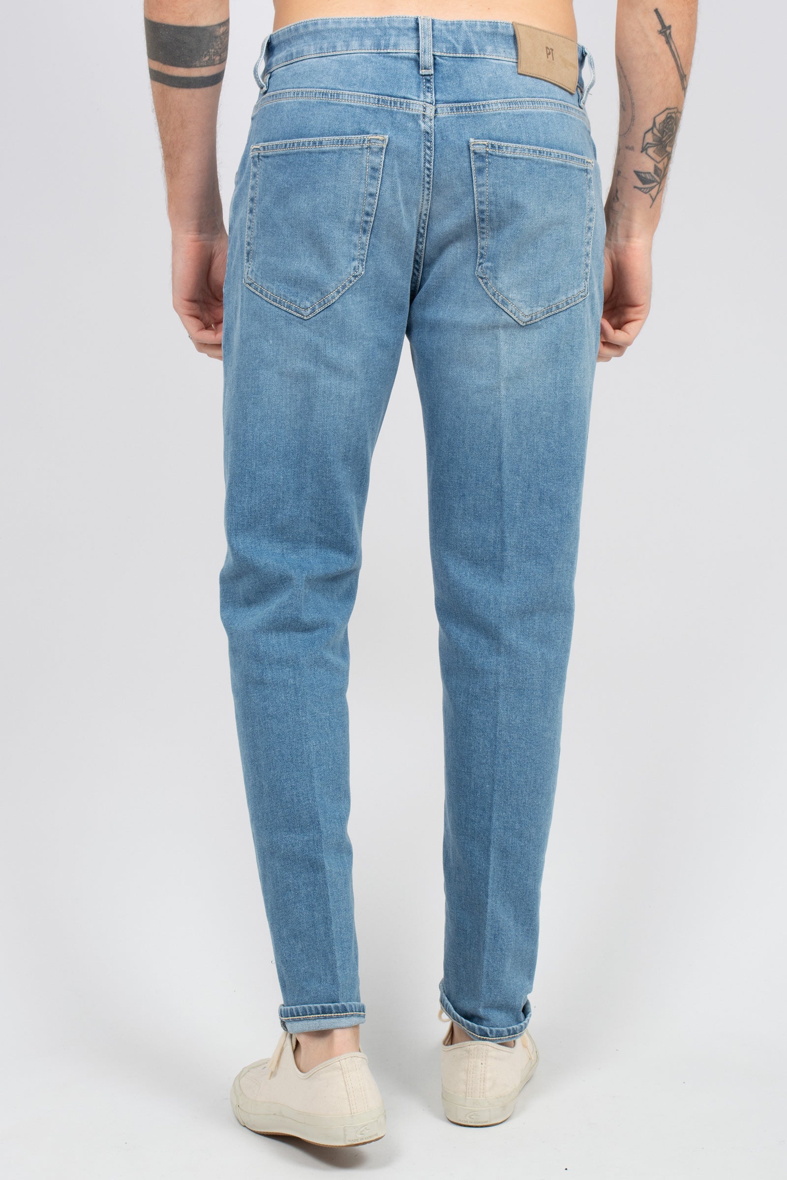 jeans in bull di cotone stretch 'raggae fit' C5TP05B0 SH0250ML37 PT TORINO DENIM 