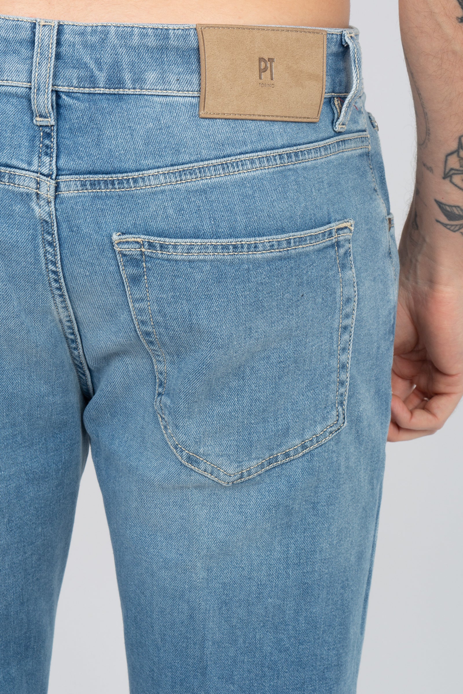 jeans in bull di cotone stretch 'raggae fit' C5TP05B0 SH0250ML37 PT TORINO DENIM 