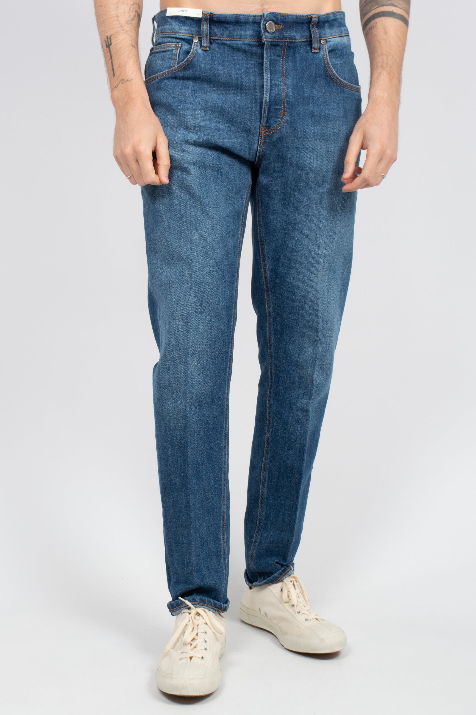 jeans in bull di cotone stretch 'raggae fit' C5TP05B0 TX1610MI30 PT TORINO DENIM 