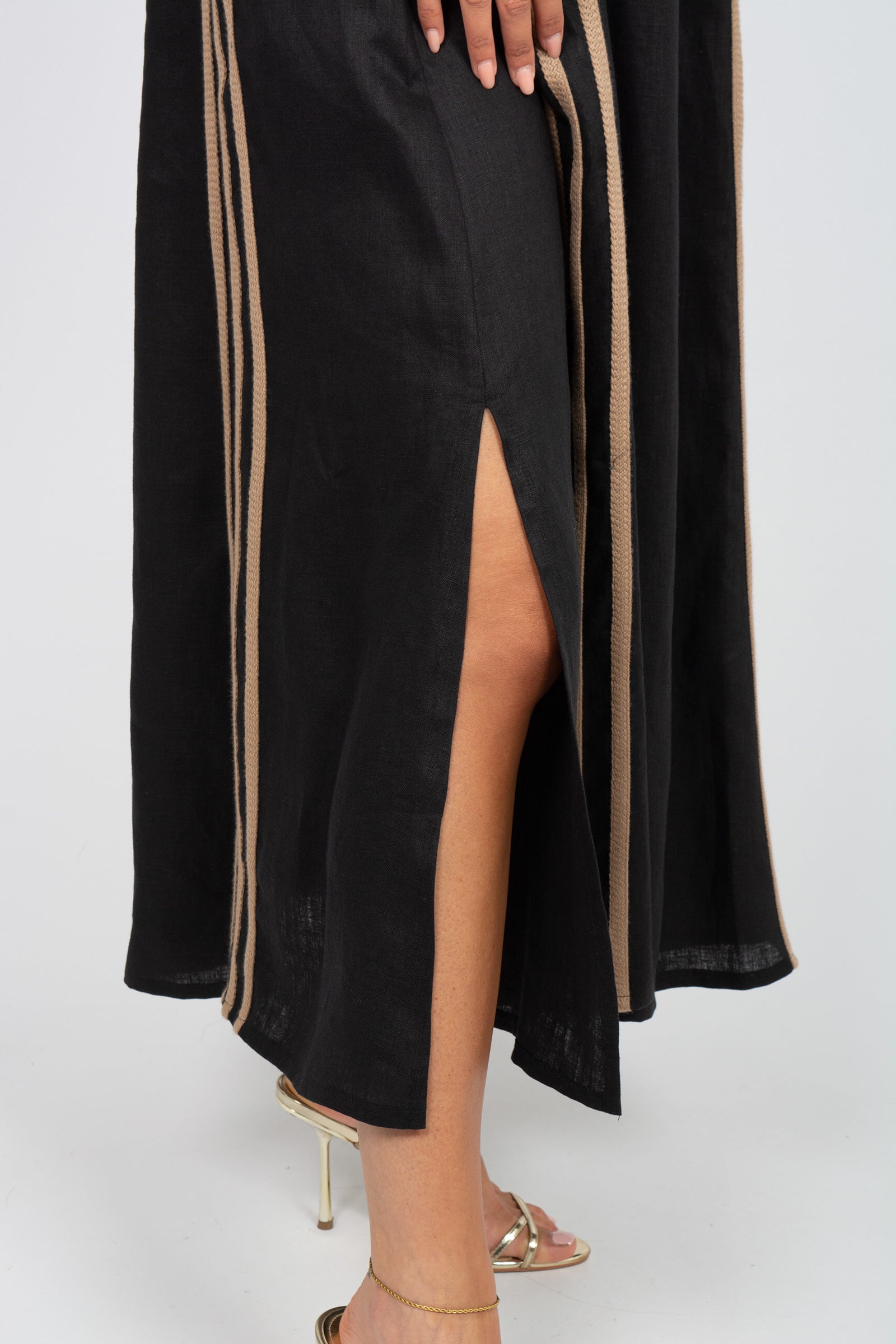 abito kimono in lino SS260404140 914 PUROTATTO 
