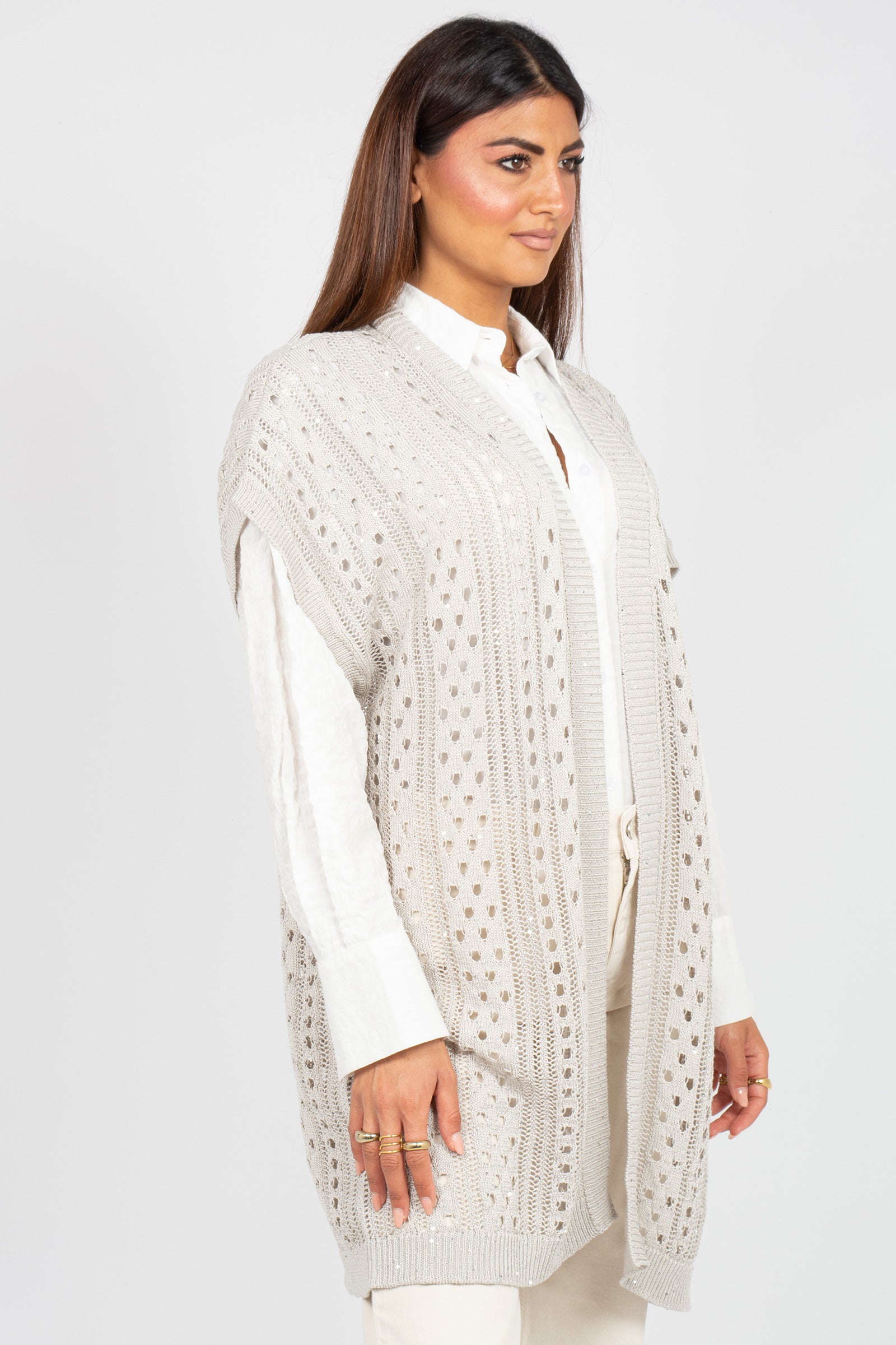 cardigan in misto cotone SS260732402 62 PUROTATTO 