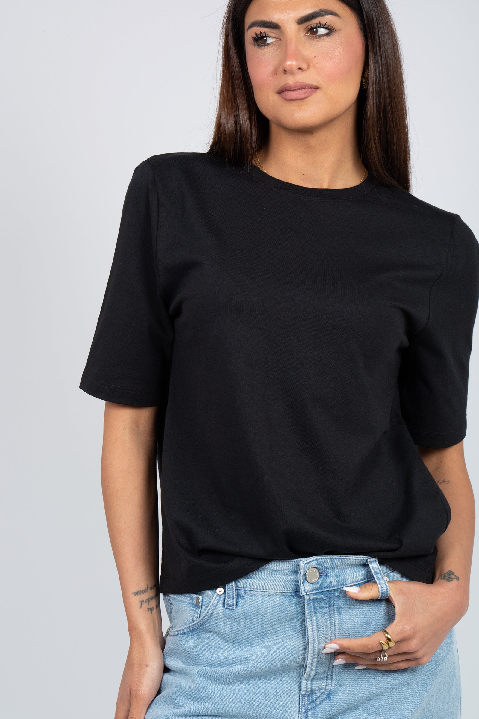 t-shirt in cotone 'pauline' CNTJ02 Y69 SEMICOUTURE 