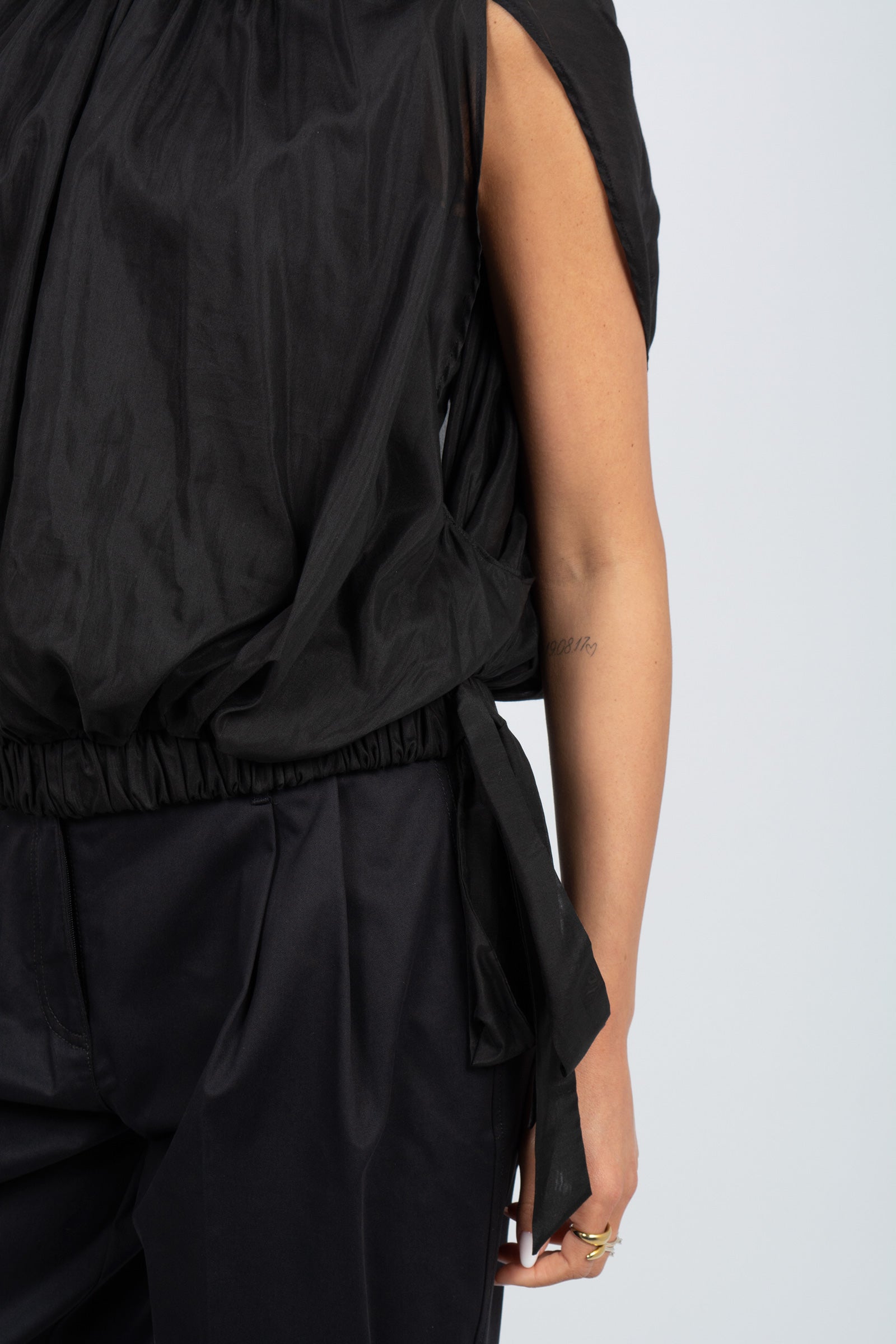 blusa in voile di cotone 'zavia' S6SI12 Y69 SEMICOUTURE 