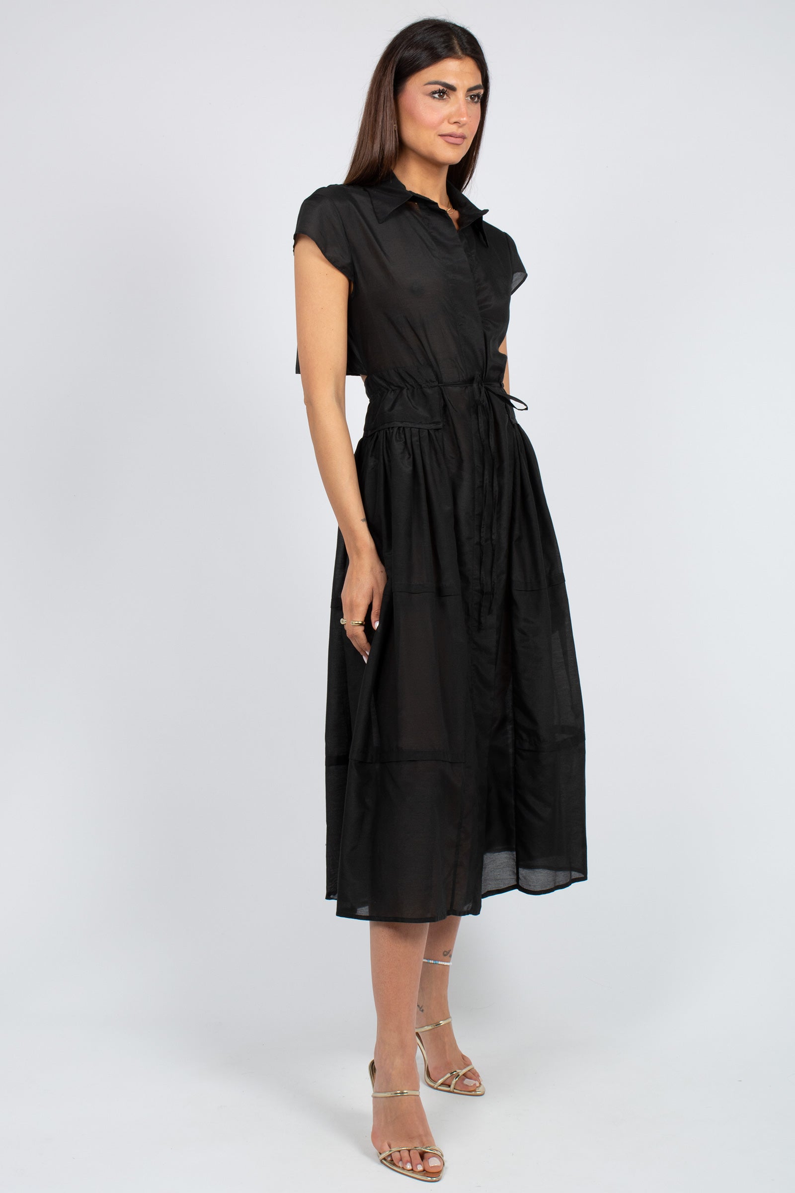 abito in cotone e seta 'celia' S6SI43 Y69 SEMICOUTURE 
